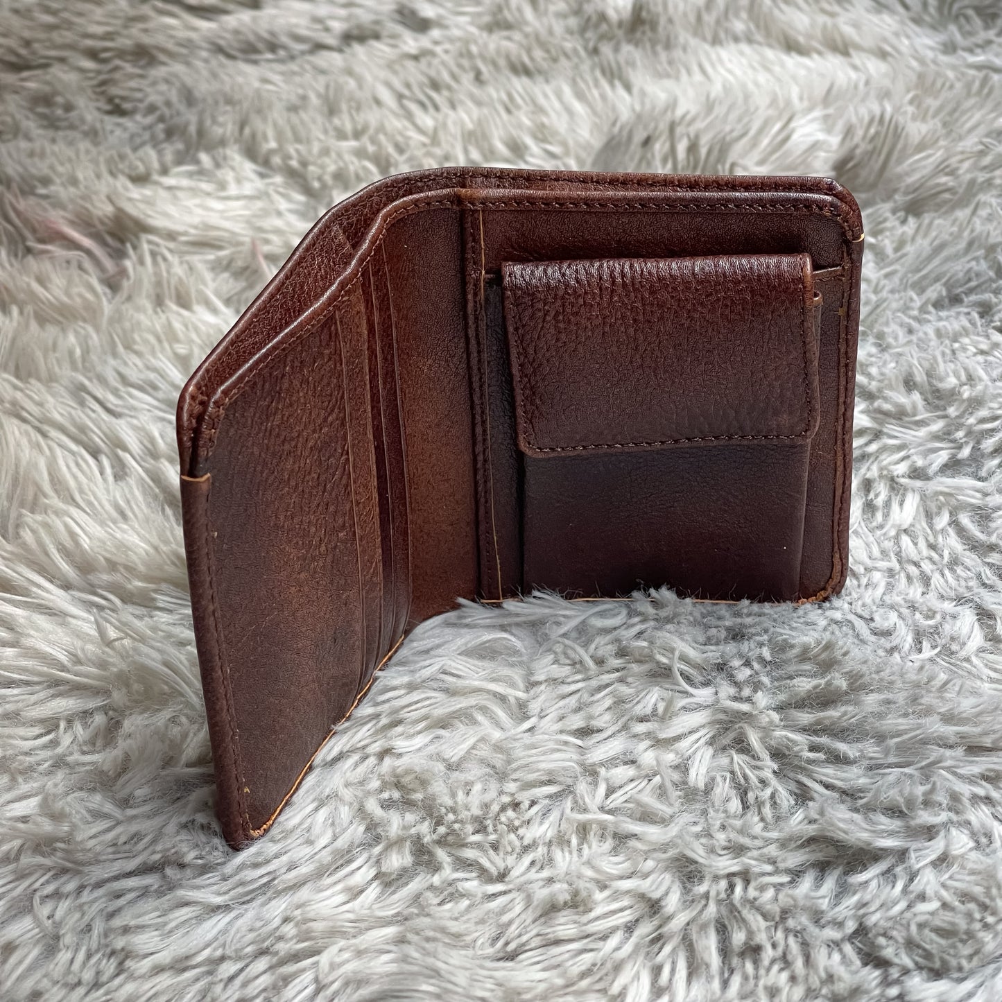 Mini Bifold Wallet (Black/Brown)
