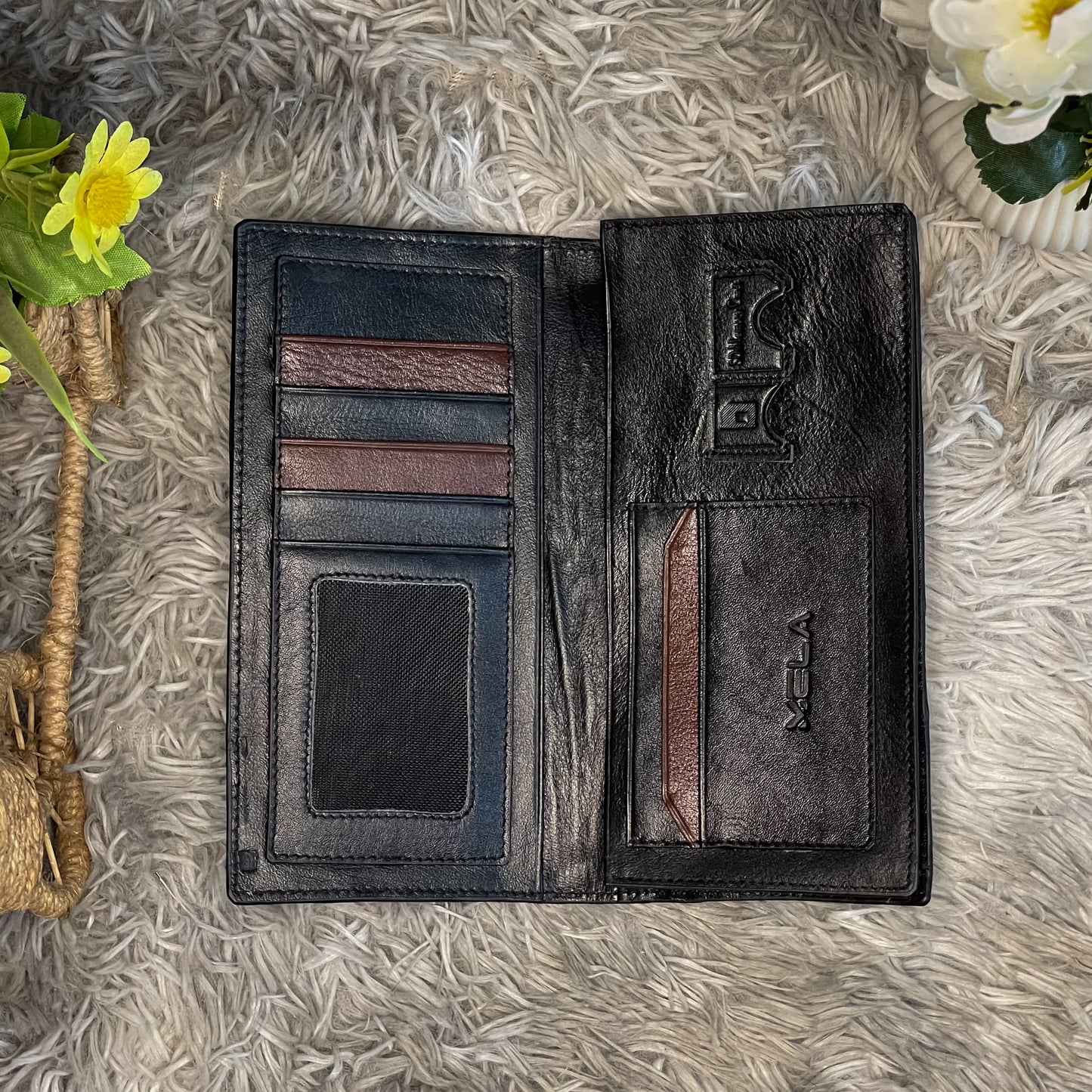 Alligator Long Wallet (Black)