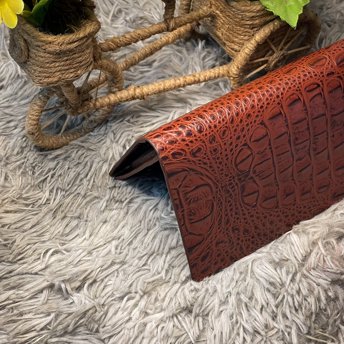 Alligator Long Wallet (Brown)