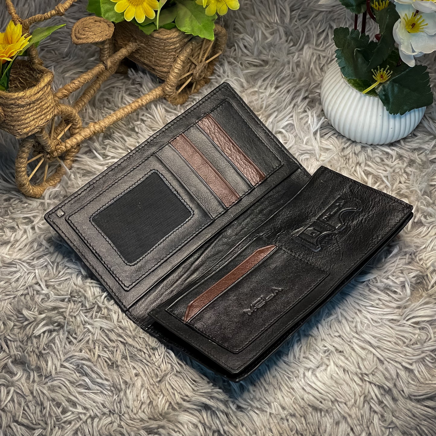 Alligator Long Wallet (Black)