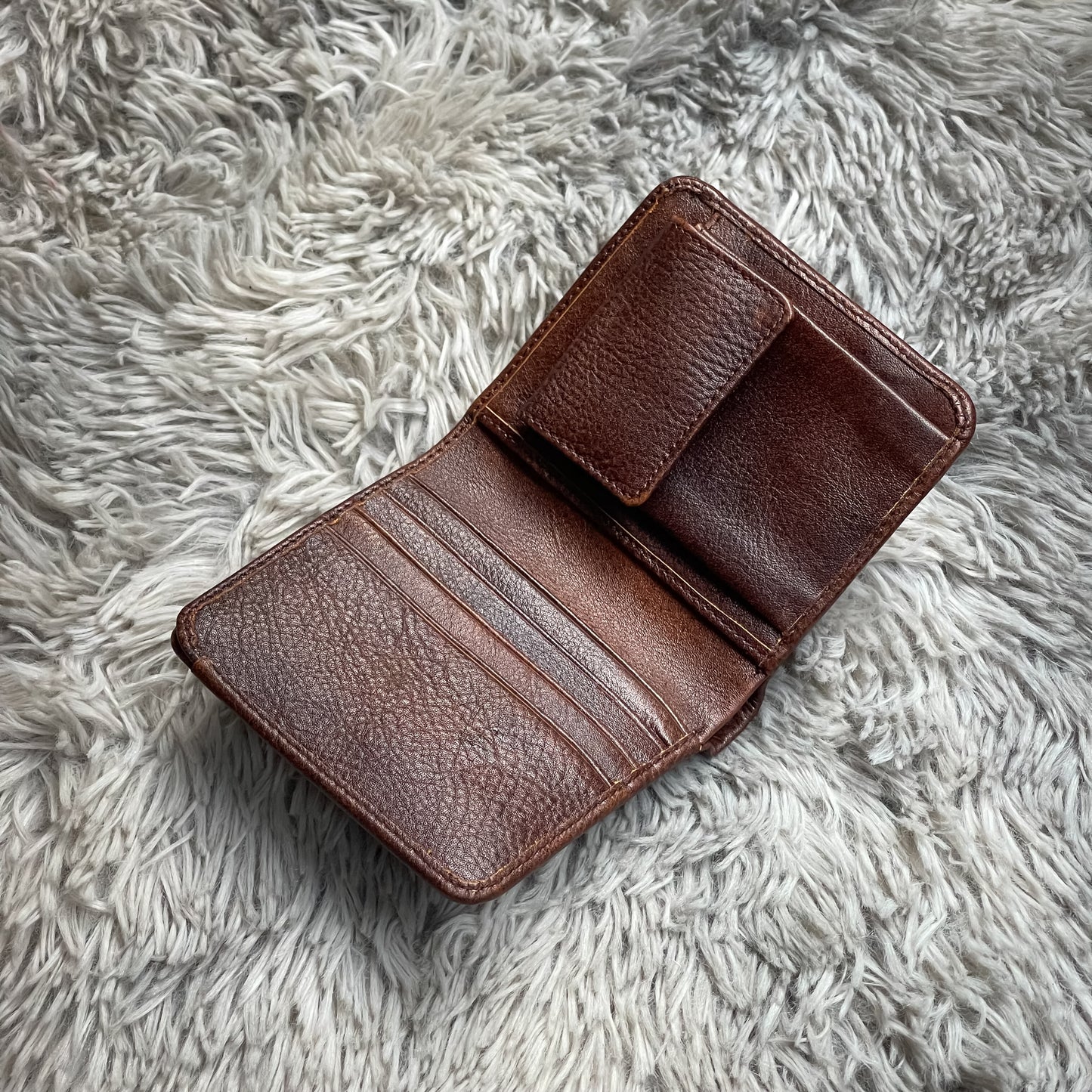 Mini Bifold Wallet (Black/Brown)
