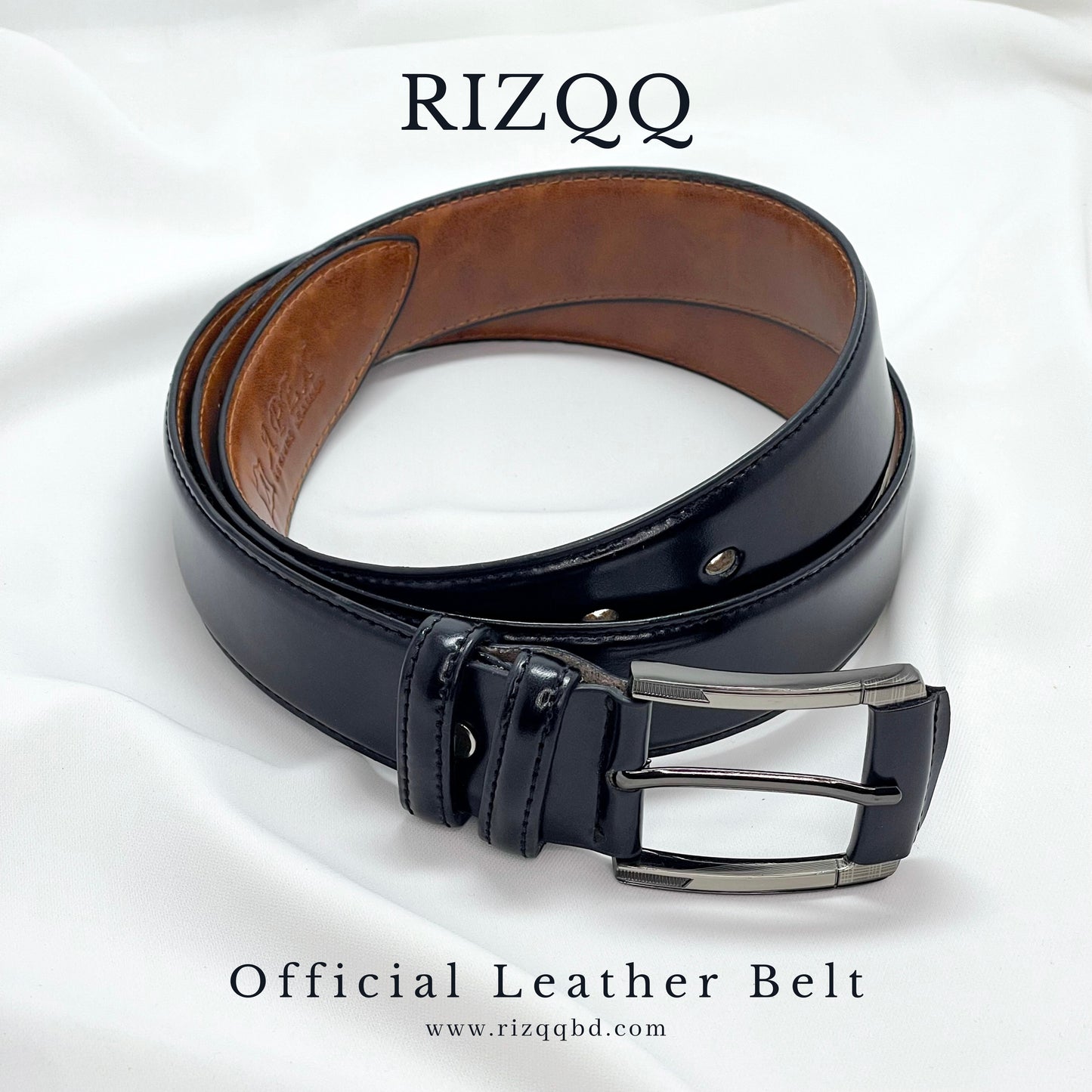 Official Leather Belt (Glossy Black)