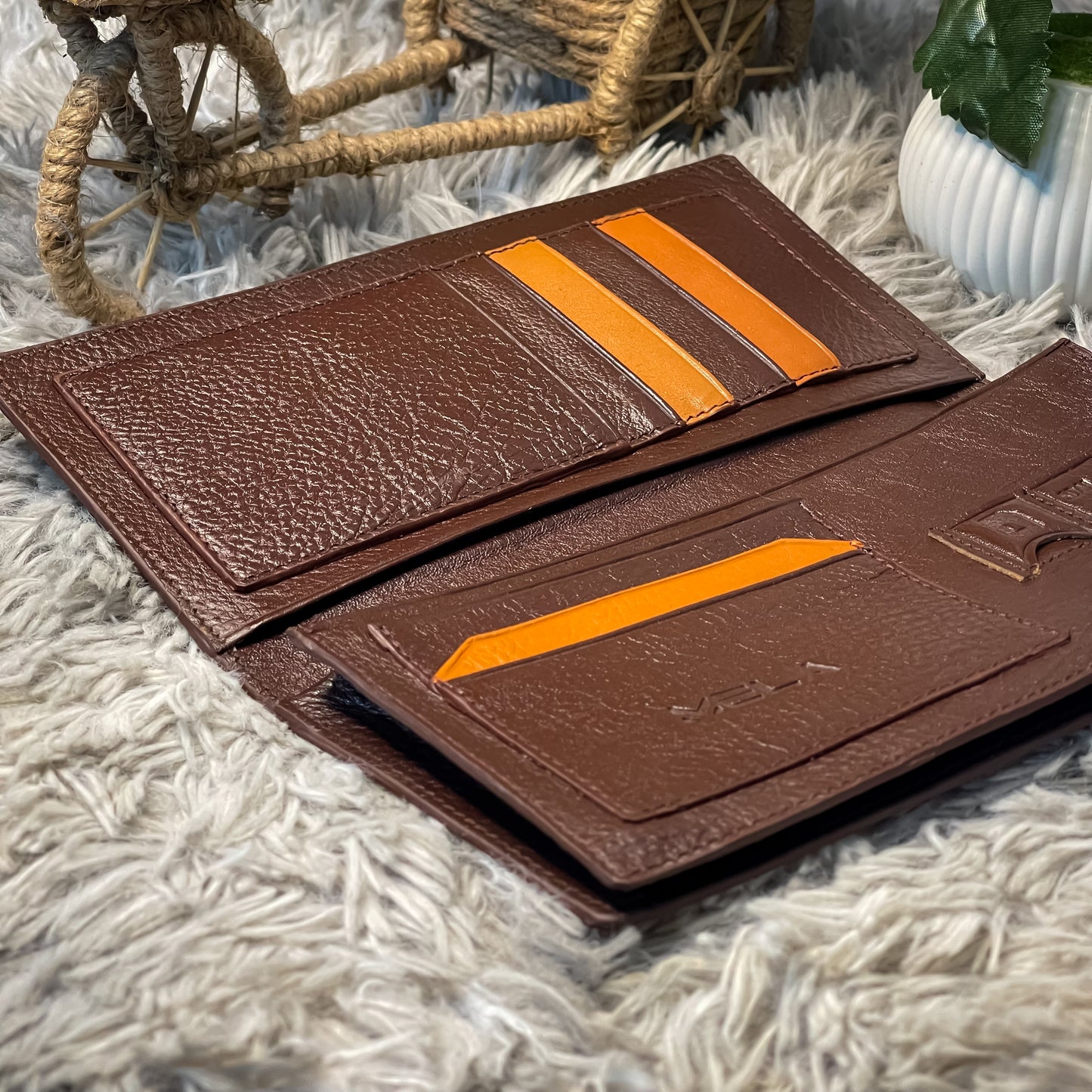 Alligator Long Wallet (Brown)