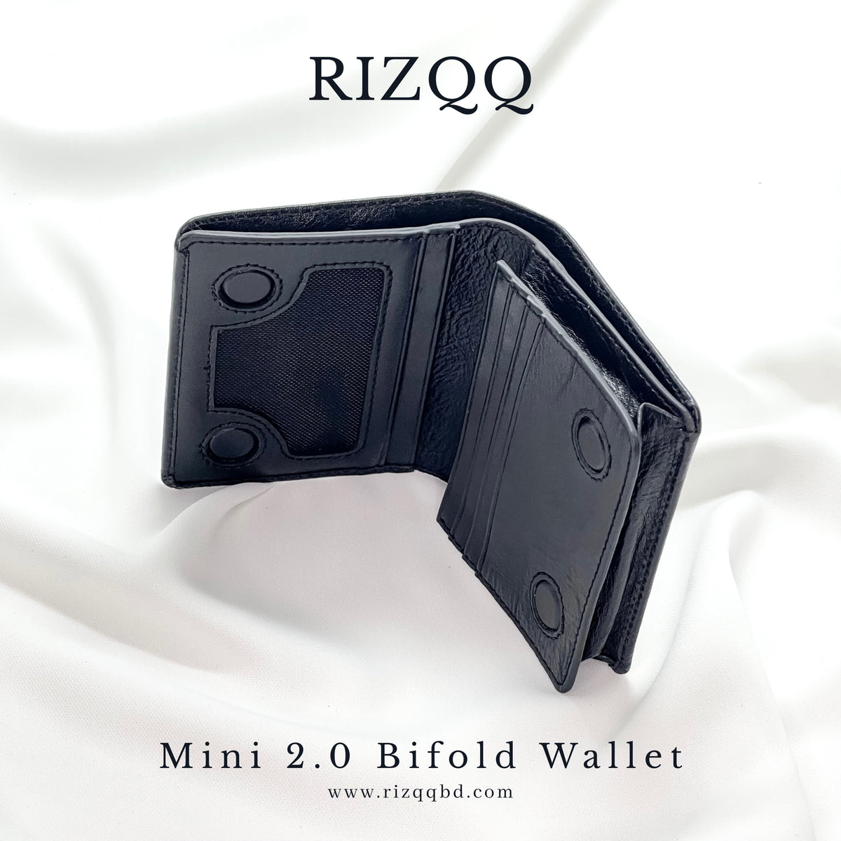 Mini 2.0 Bifold Wallet (Black)
