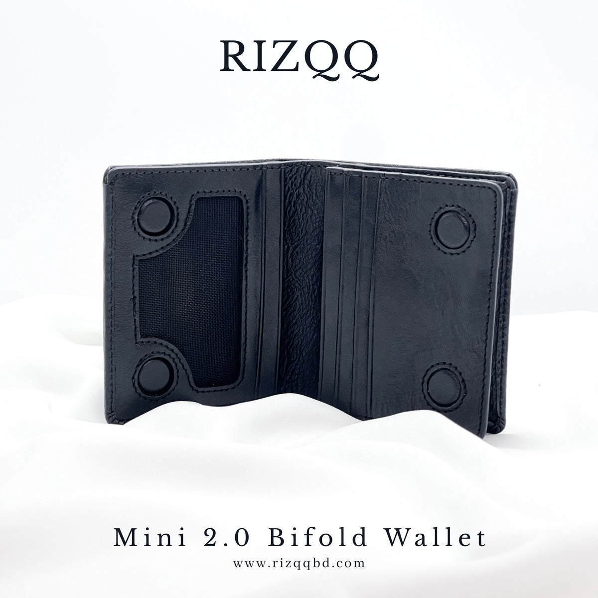 Mini 2.0 Bifold Wallet (Black)
