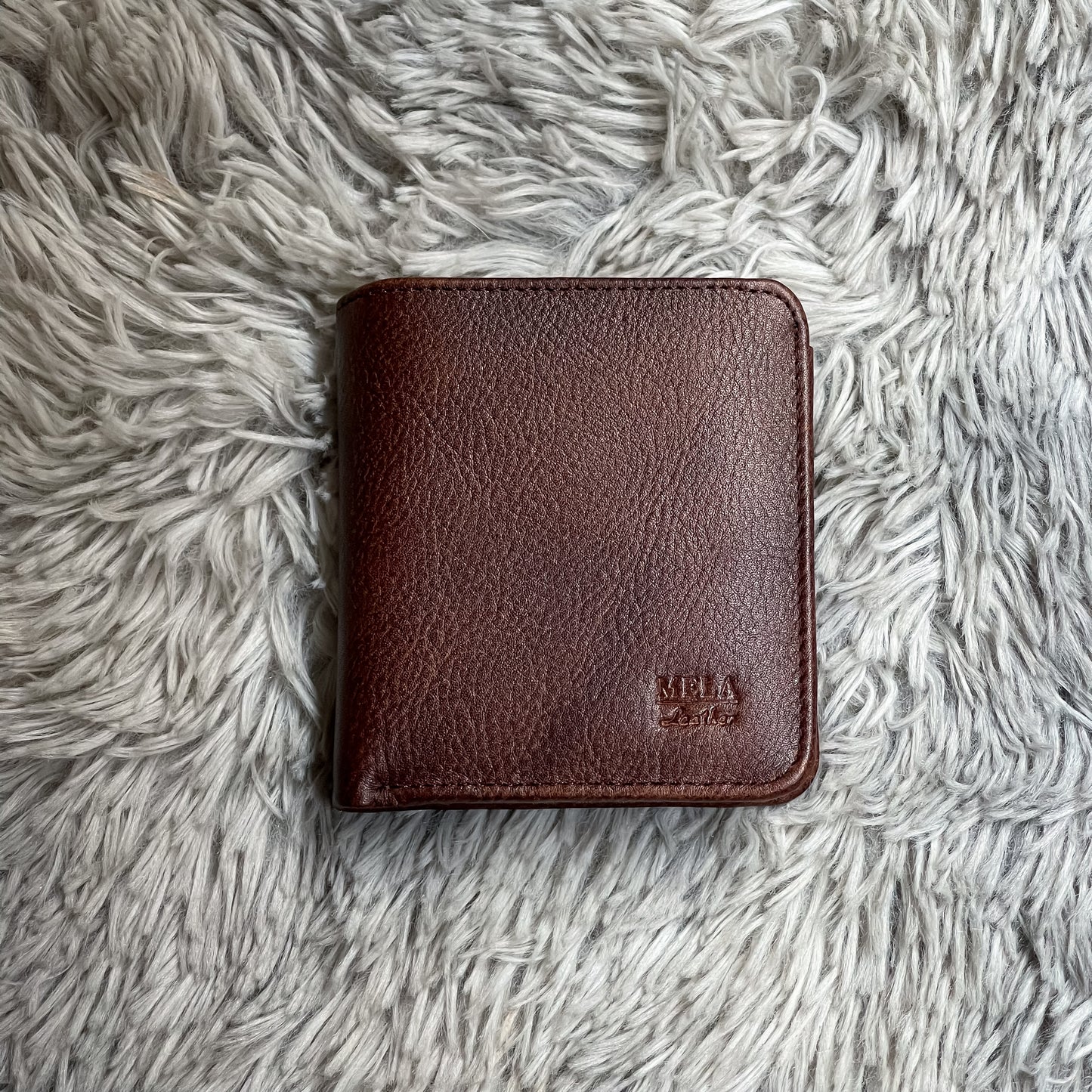 Mini Bifold Wallet (Black/Brown)