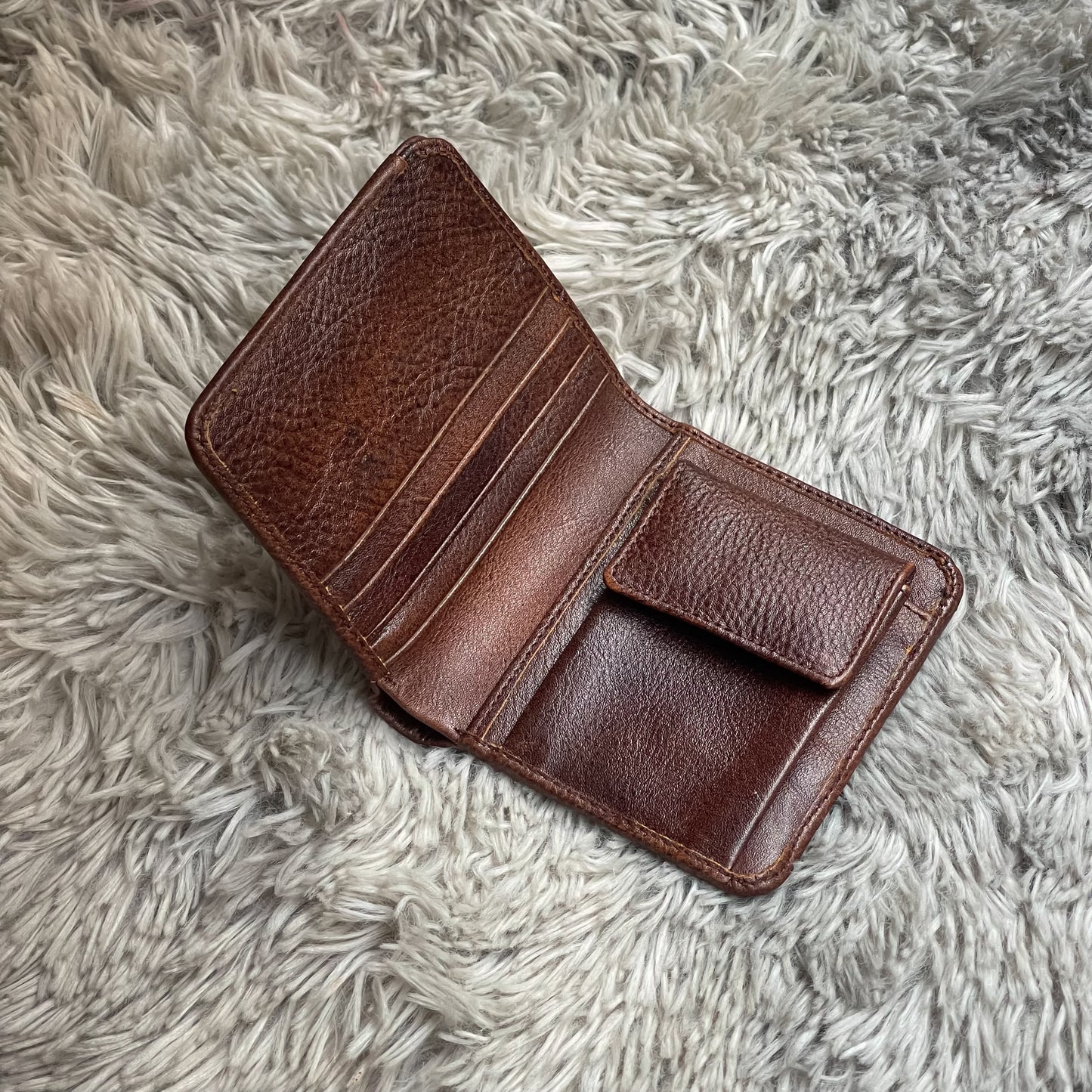 Mini Bifold Wallet (Black/Brown)