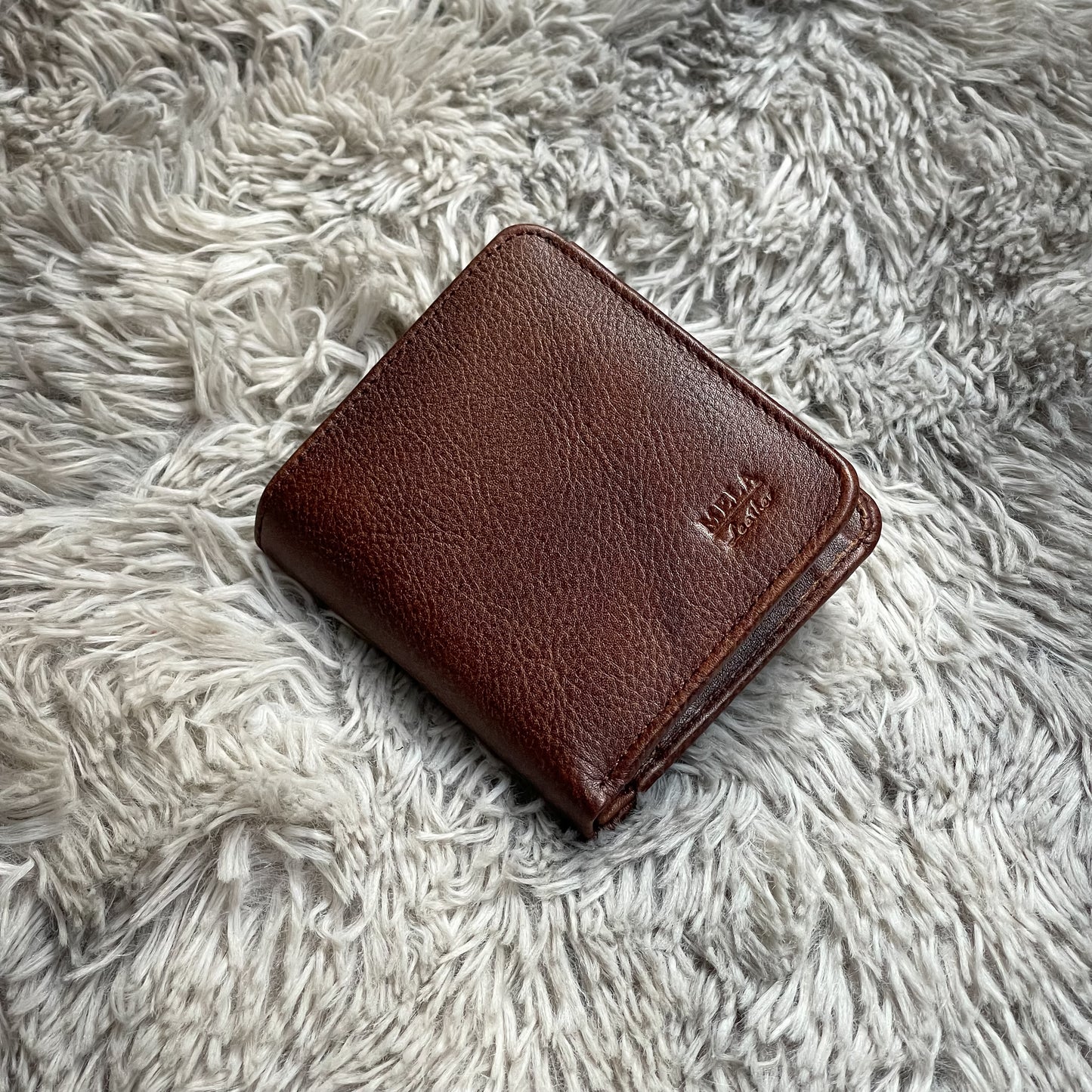 Mini Bifold Wallet (Black/Brown)