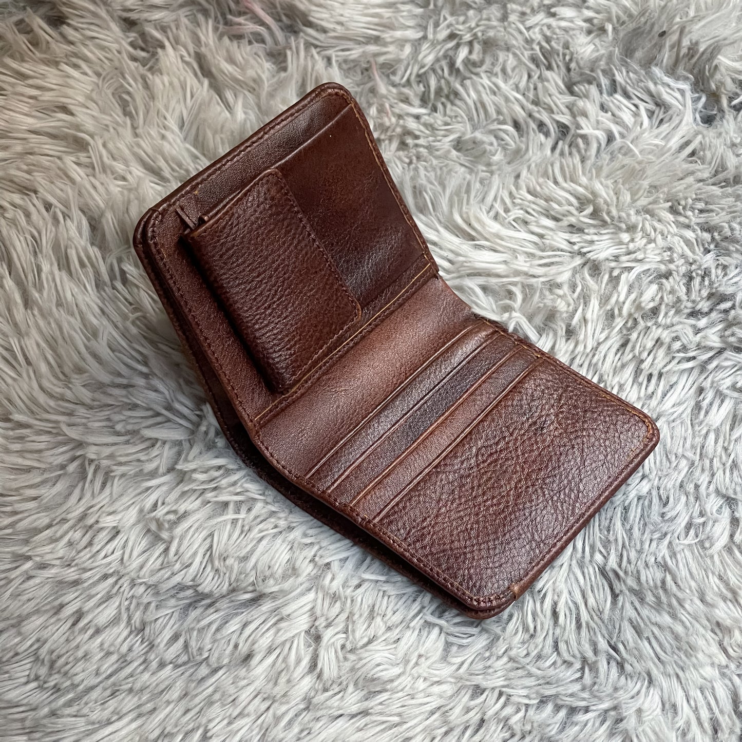 Mini Bifold Wallet (Black/Brown)