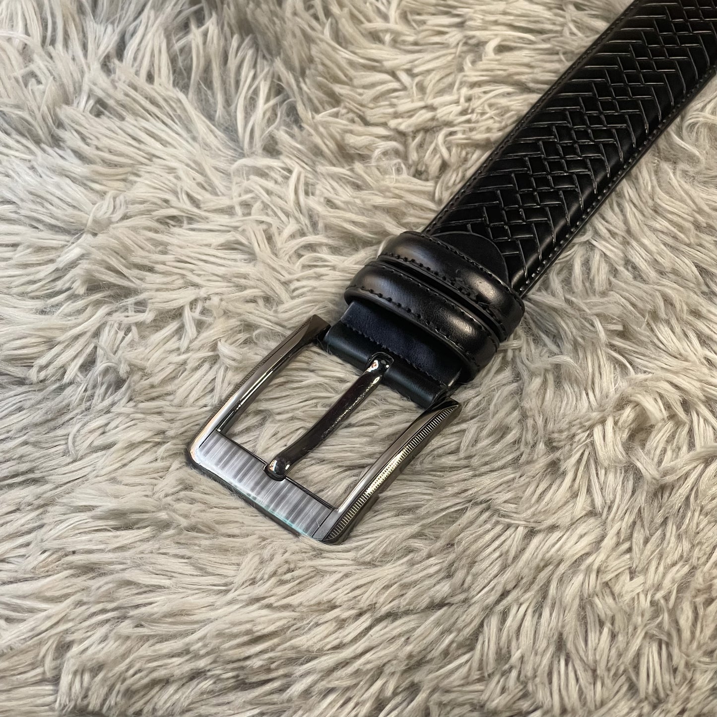 M1 Black Leather Belt