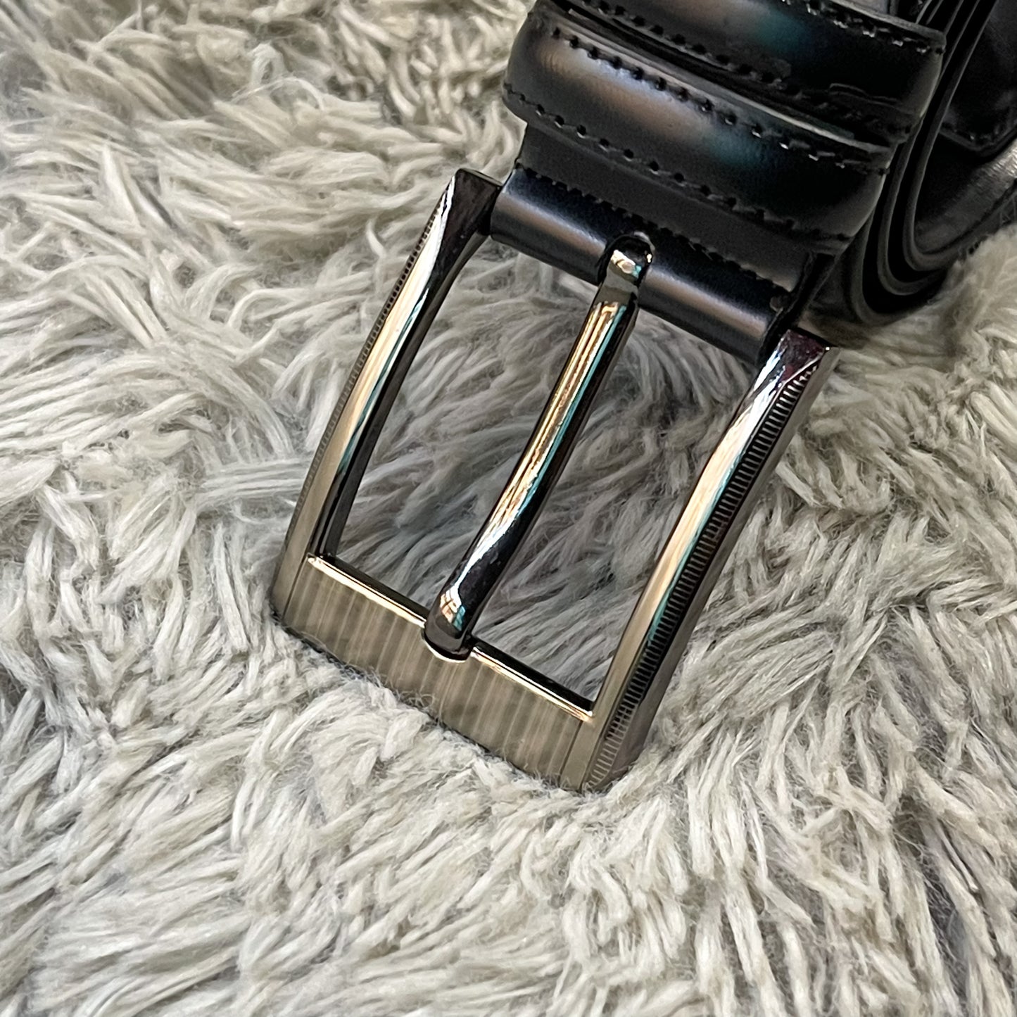 M1 Black Leather Belt