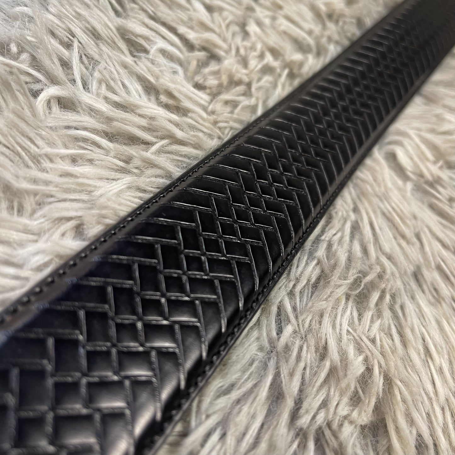 M1 Black Leather Belt