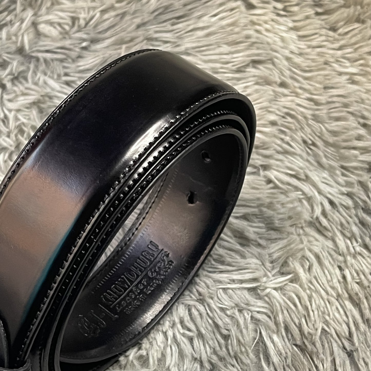 Classic Black Leather Belt