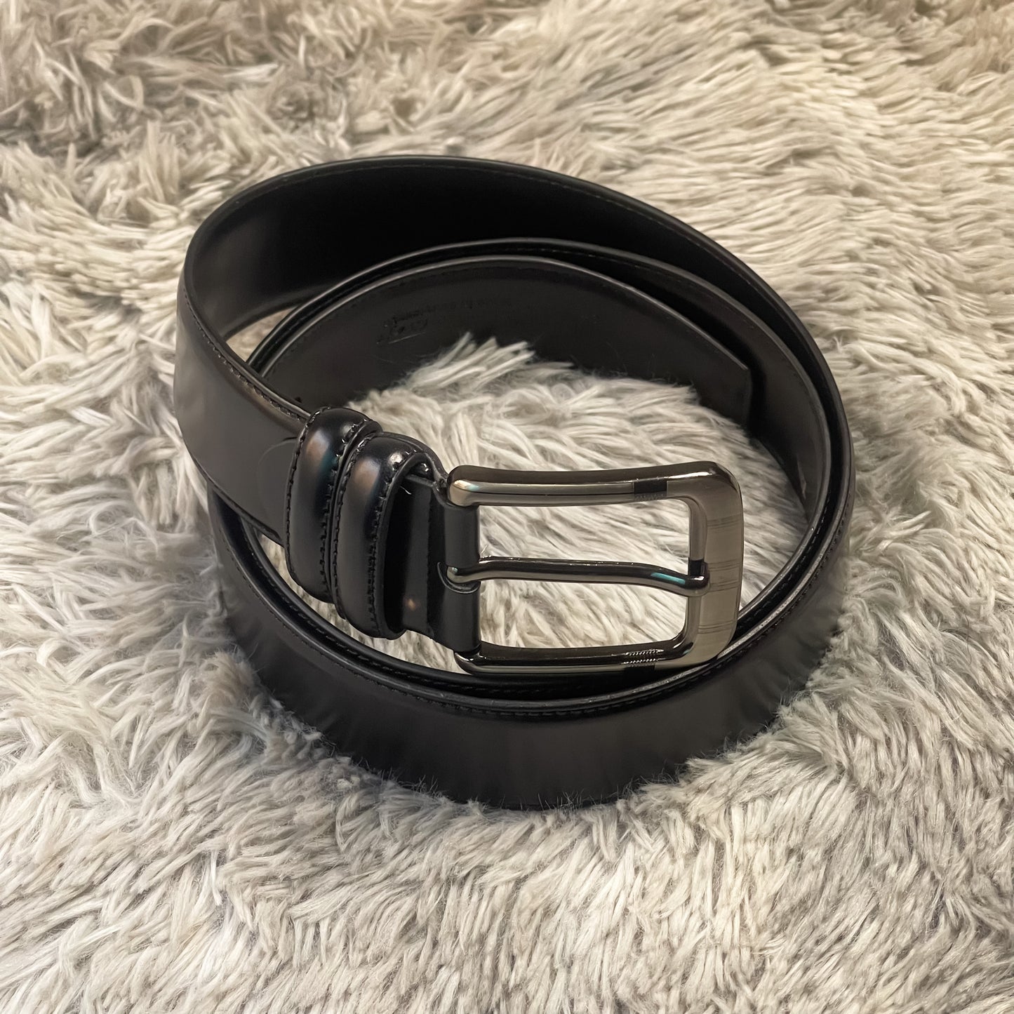 Classic Black Leather Belt