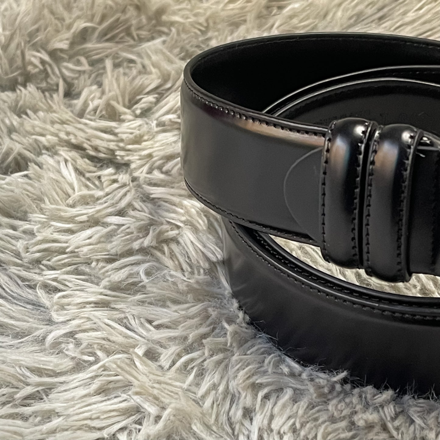 Classic Black Leather Belt