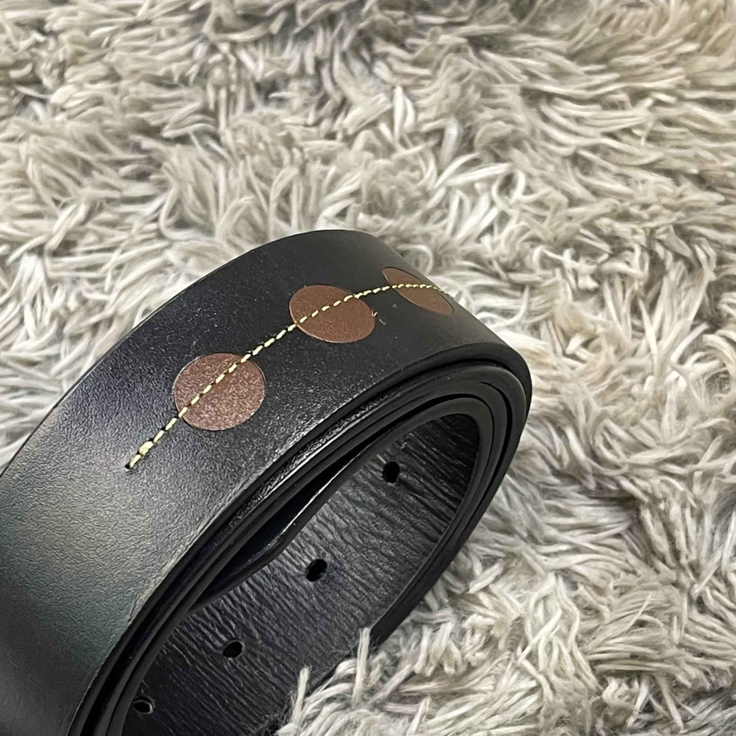 Rizz Black Leather Belt