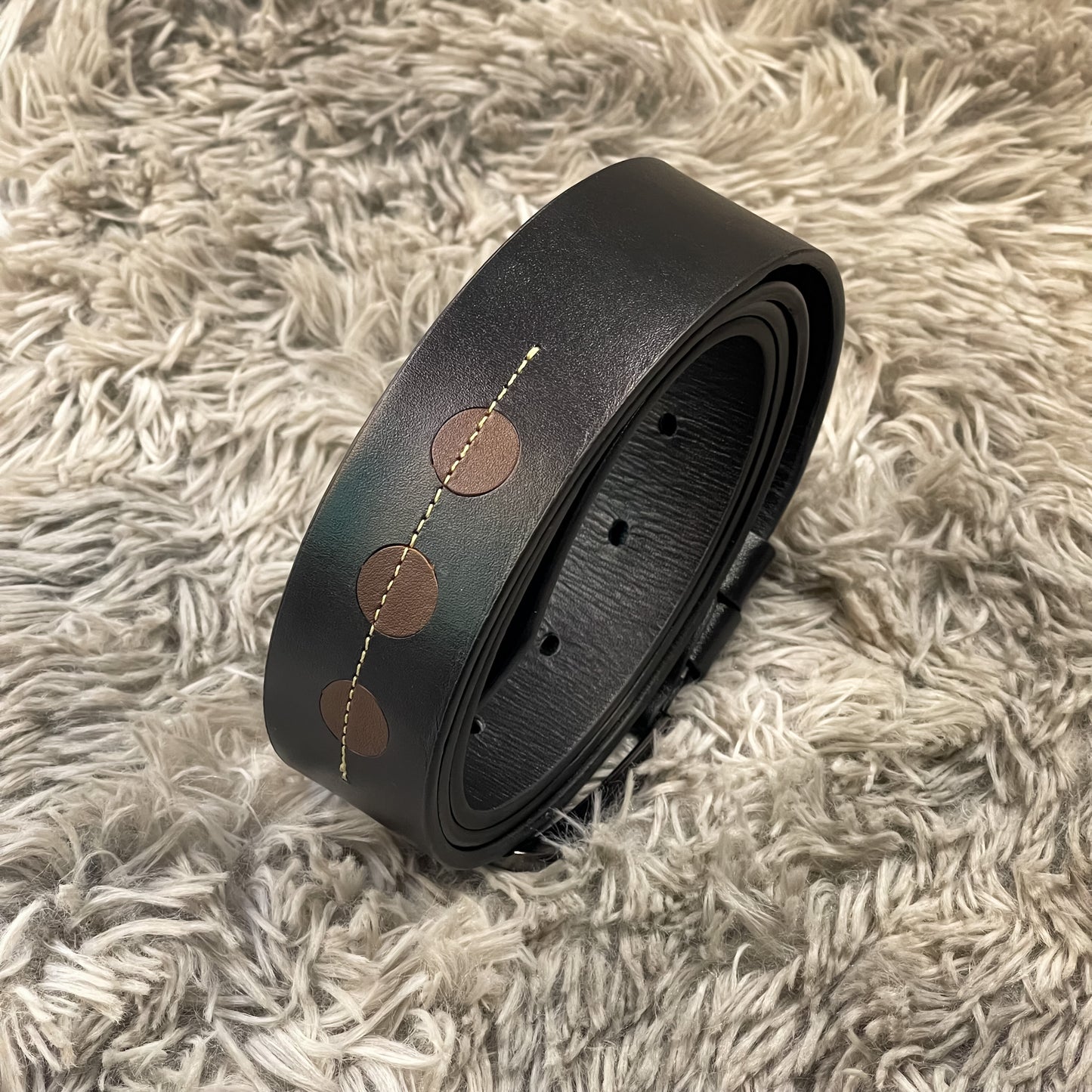 Rizz Black Leather Belt