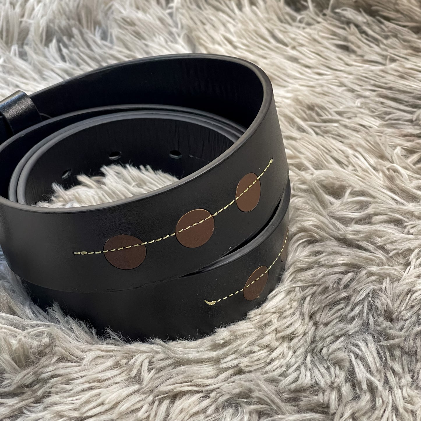 Rizz Black Leather Belt
