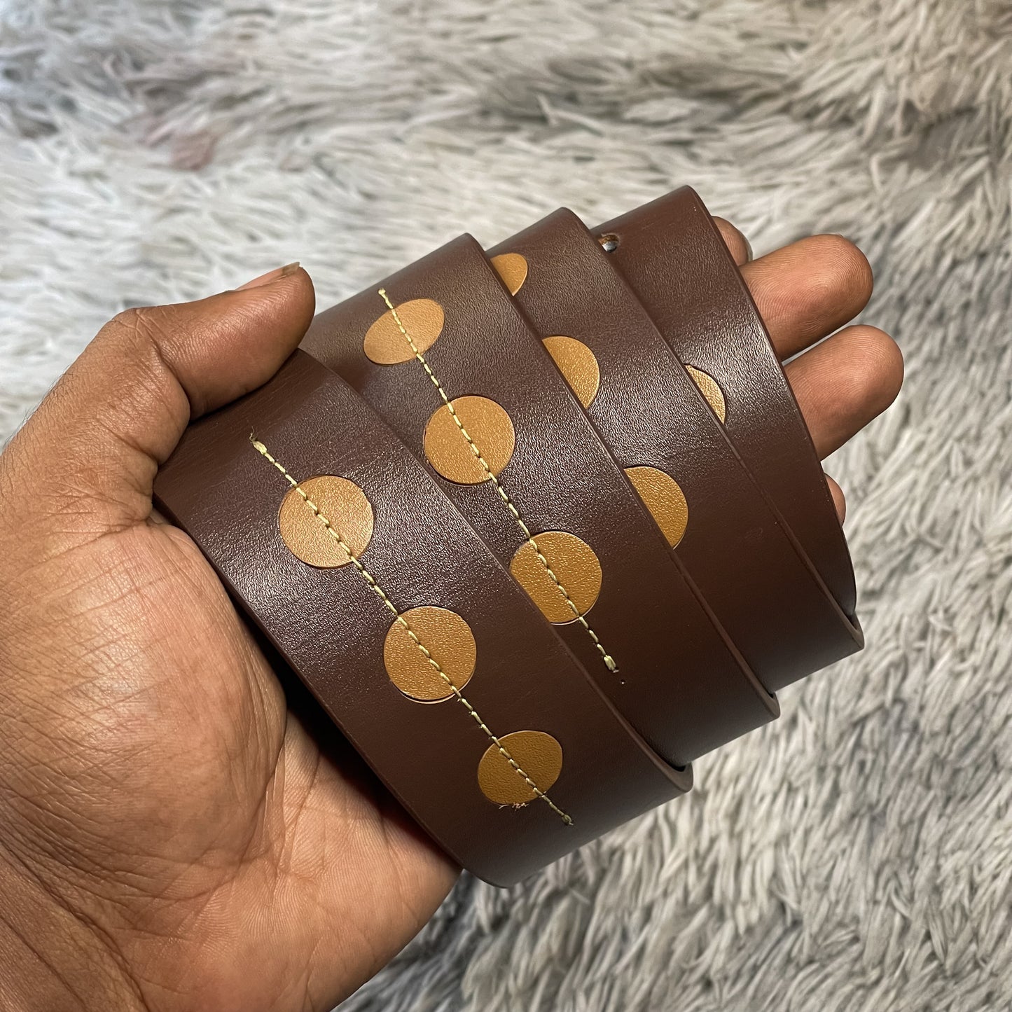 Rizz Brown Leather Belt