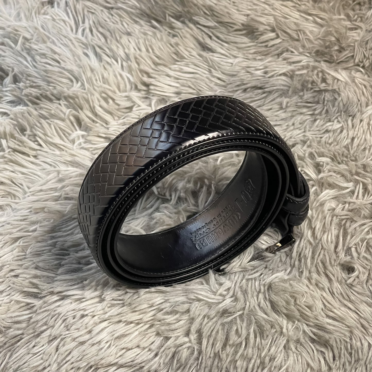 M1 Black Leather Belt