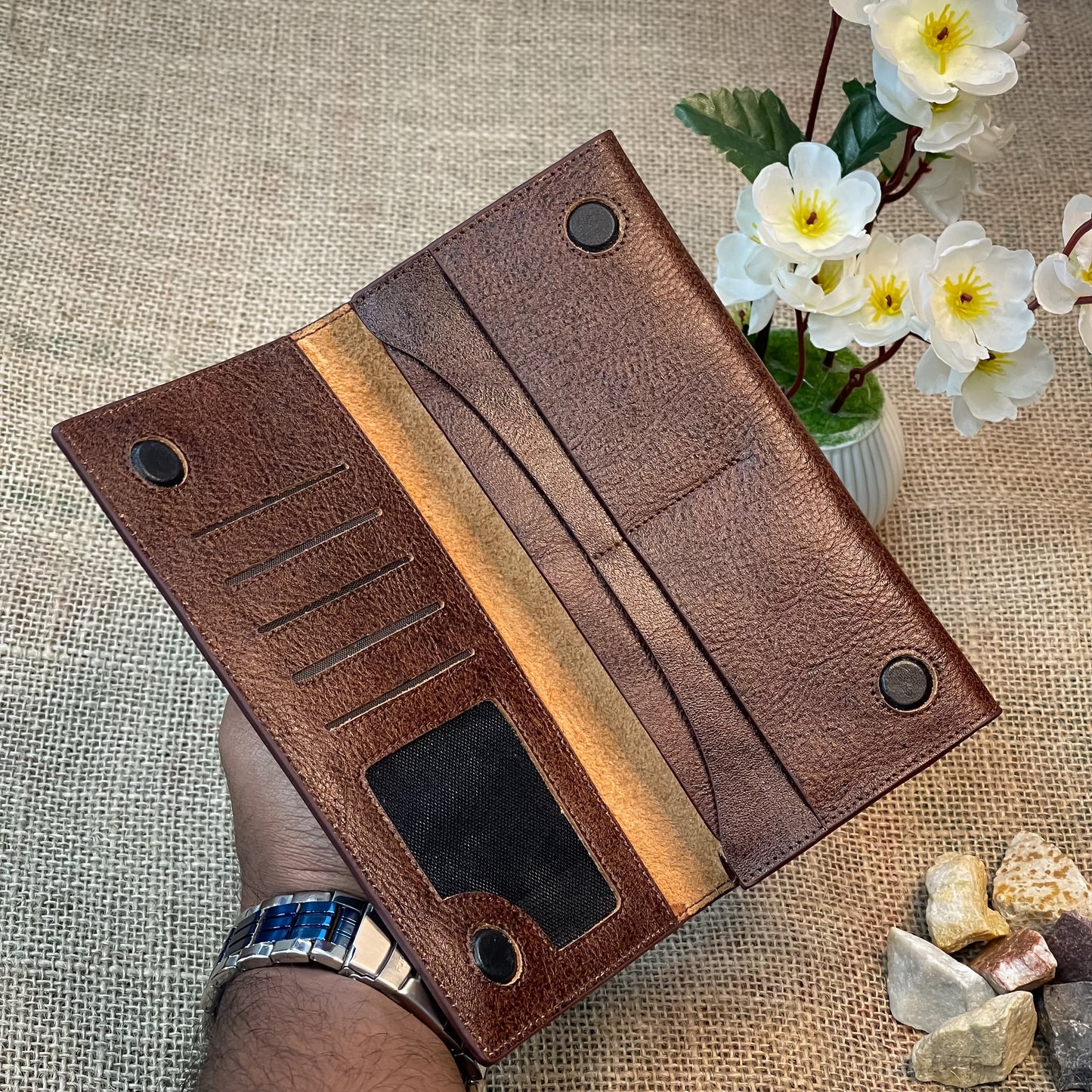 RizTimeless Long Wallet (Brown)