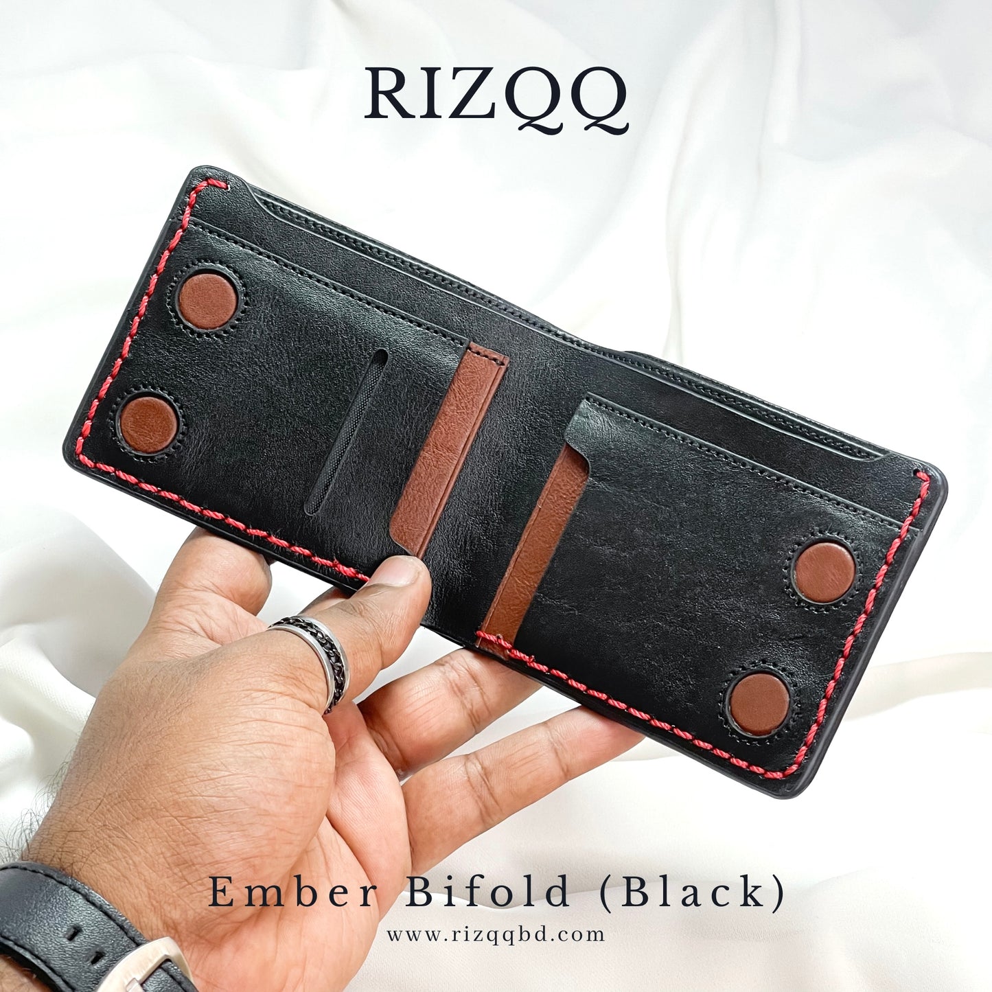 Ember Bifold Wallet (Black)