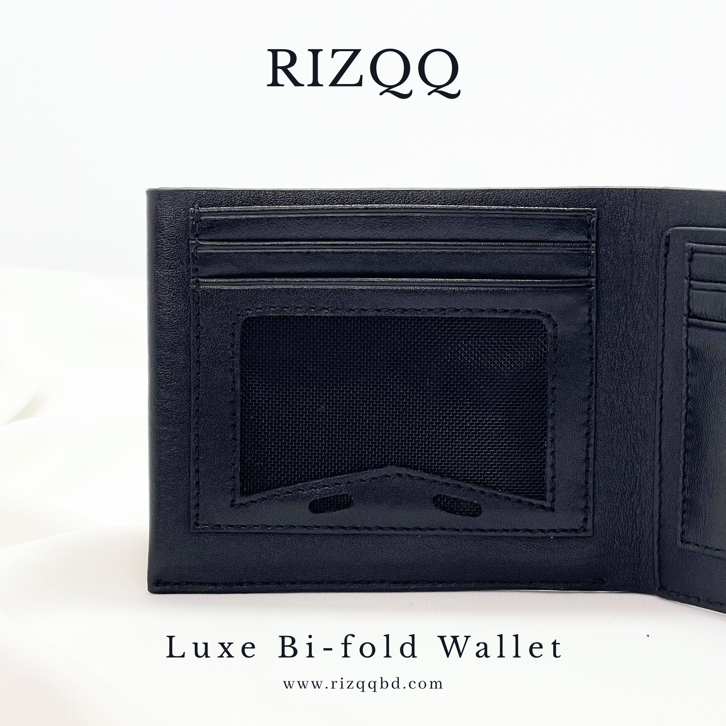 Luxe Bifold Wallet (Black)