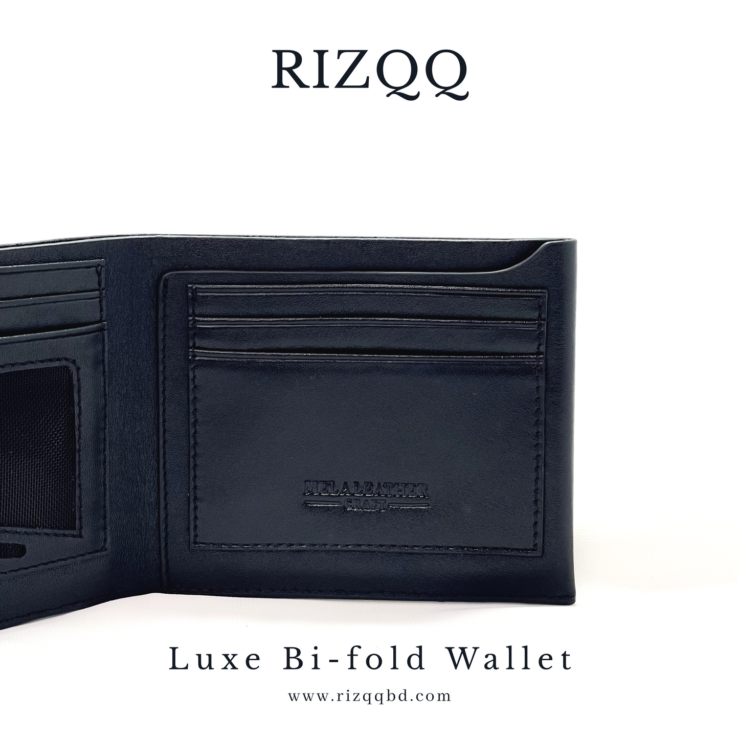 Luxe Bifold Wallet (Black)