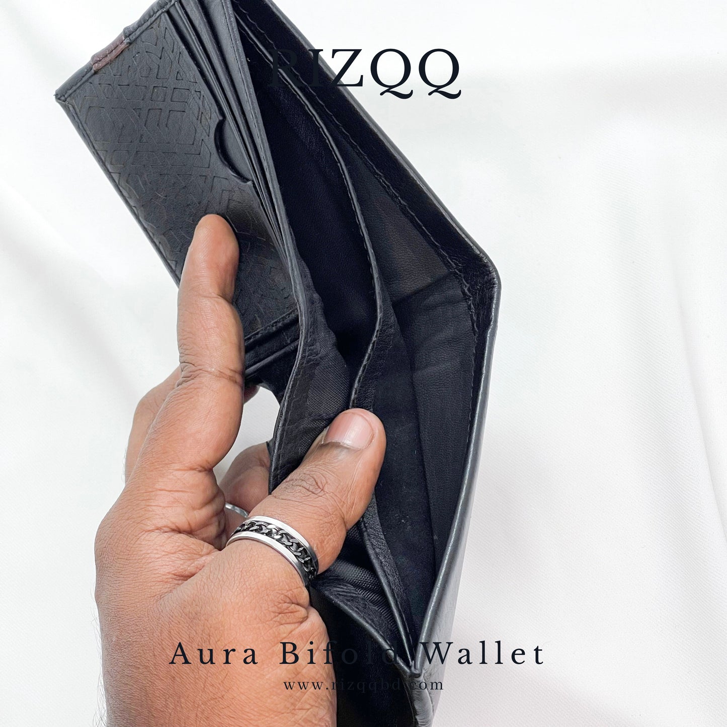 Aura Bifold Wallet (Black)
