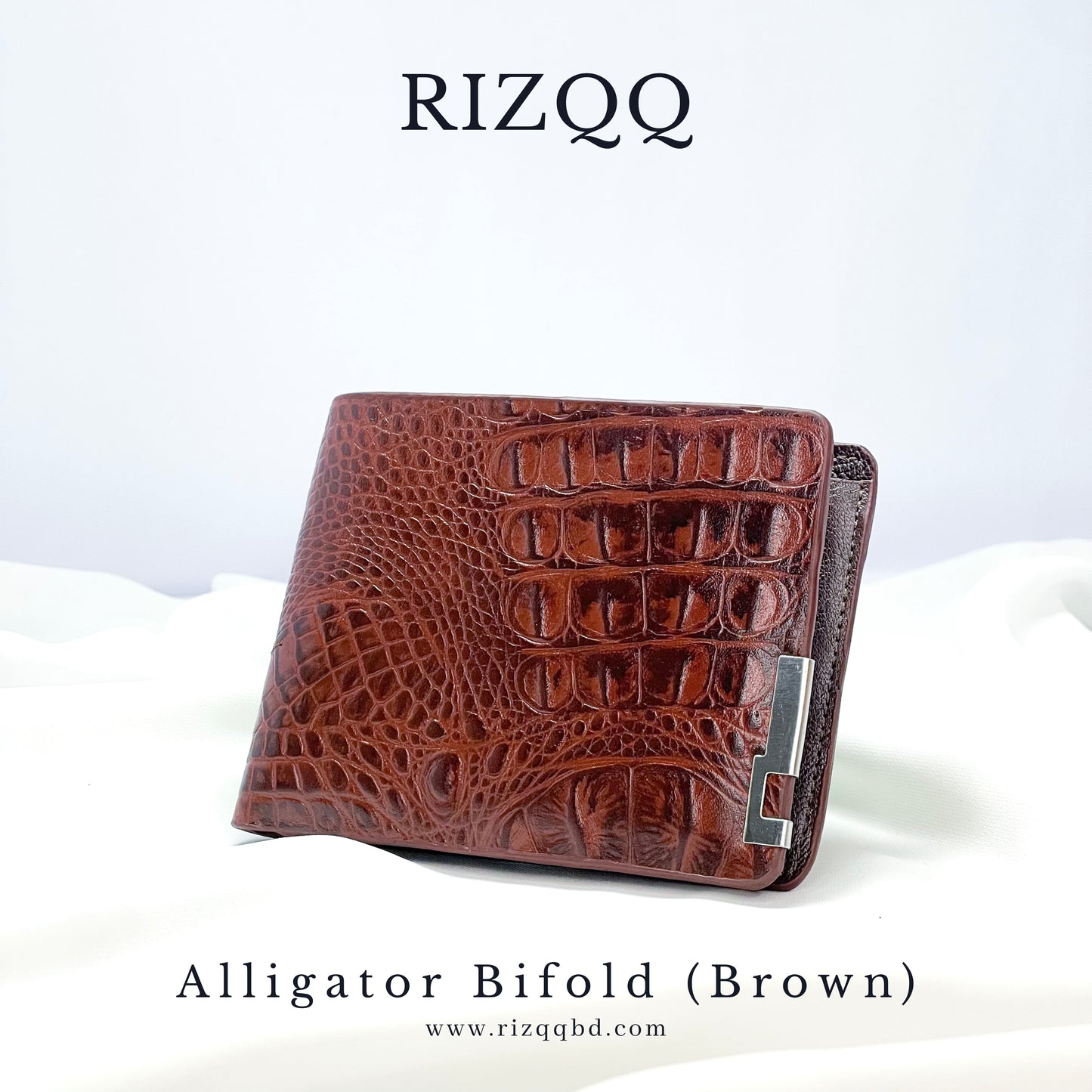 Alligator Bifold Wallet (Brown)