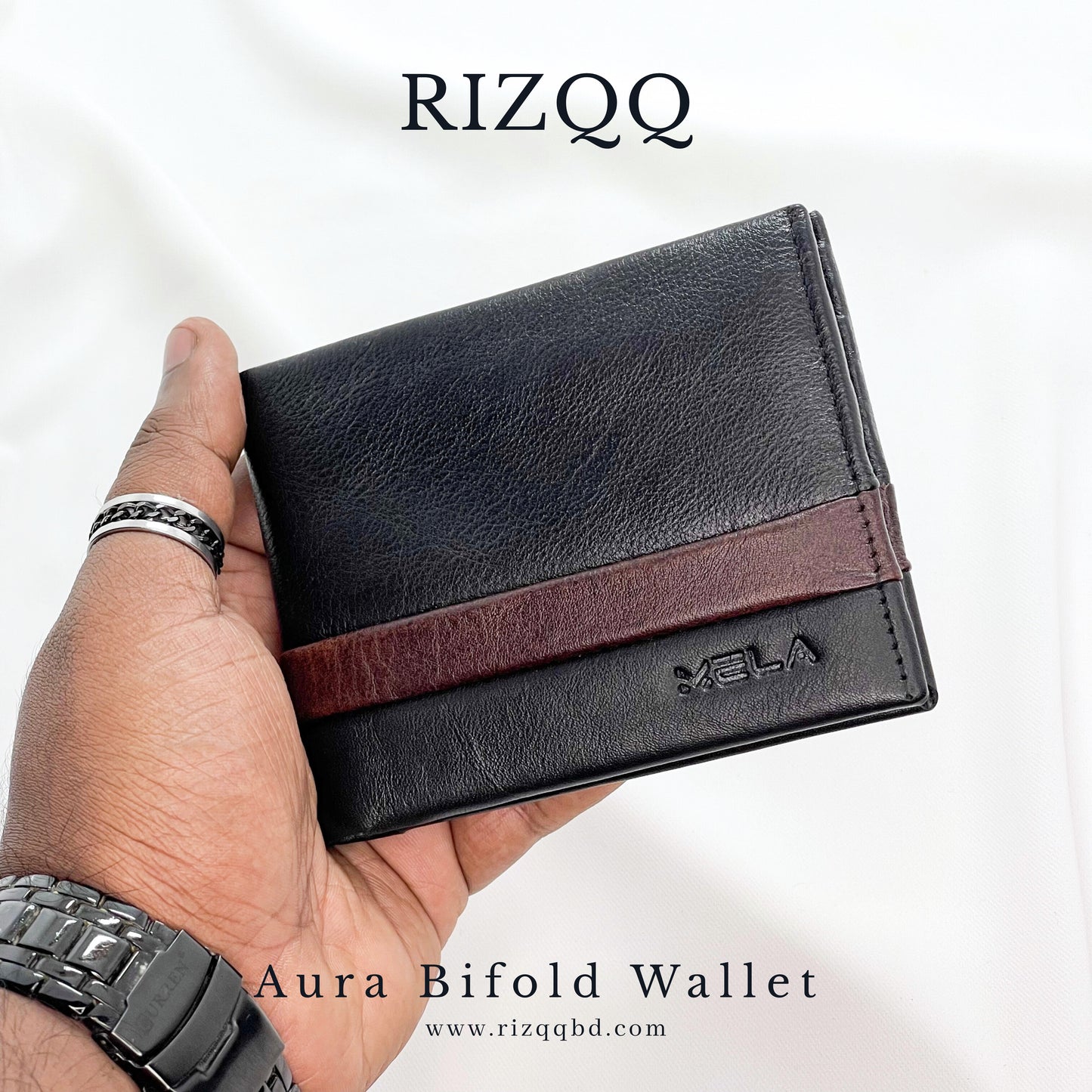 Aura Bifold Wallet (Black)