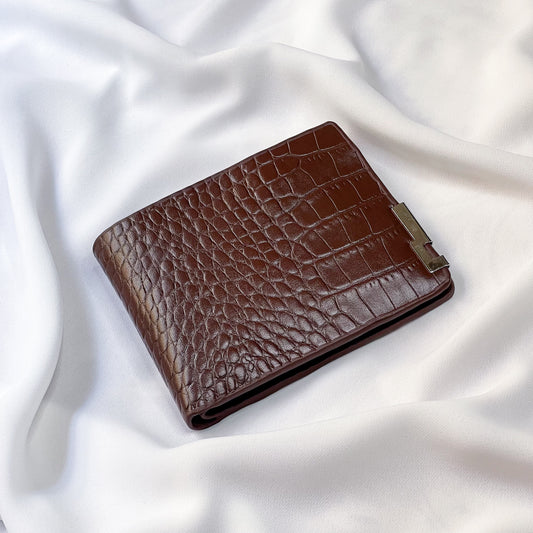 Alligator Bifold Wallet (Brown)