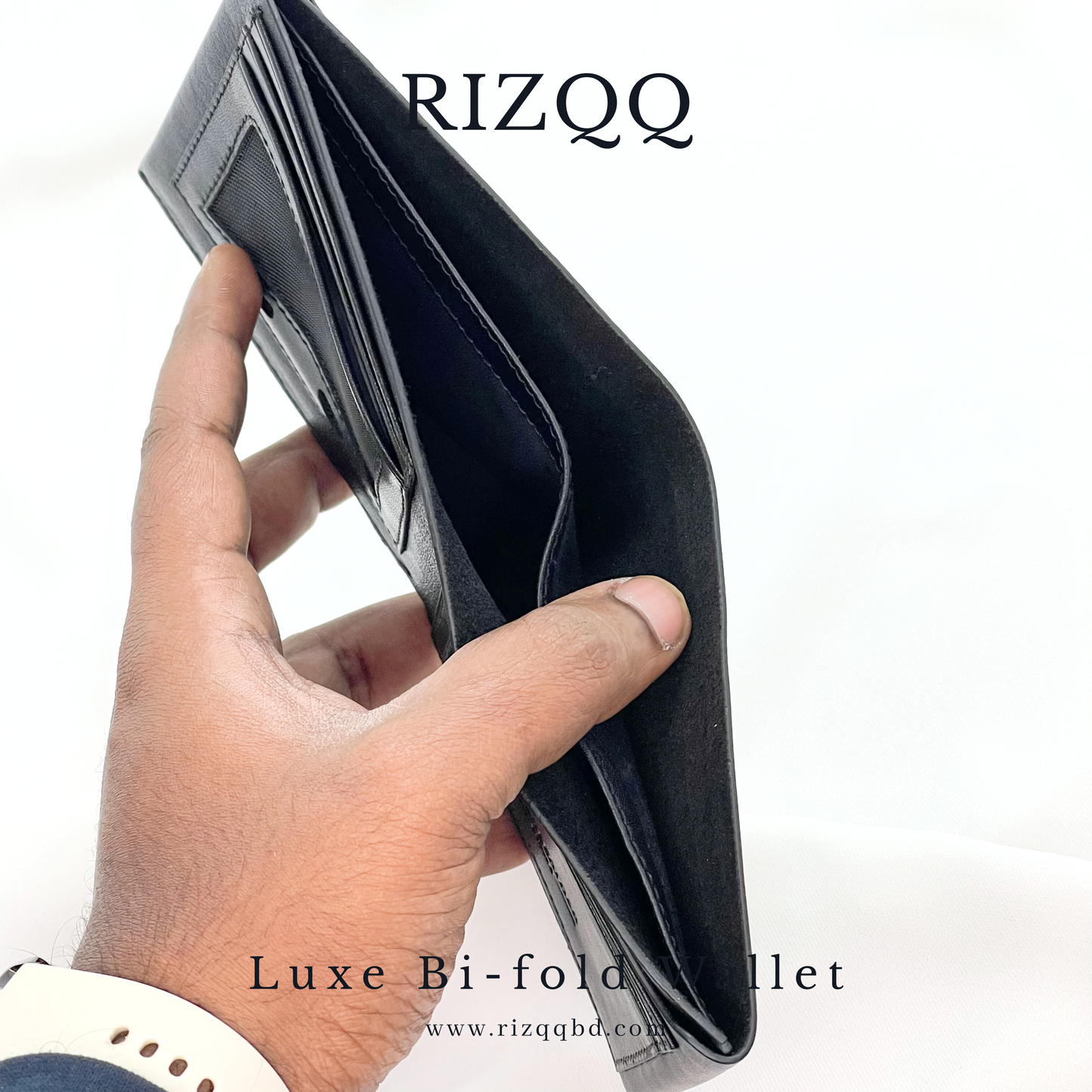 Luxe Bifold Wallet (Black)