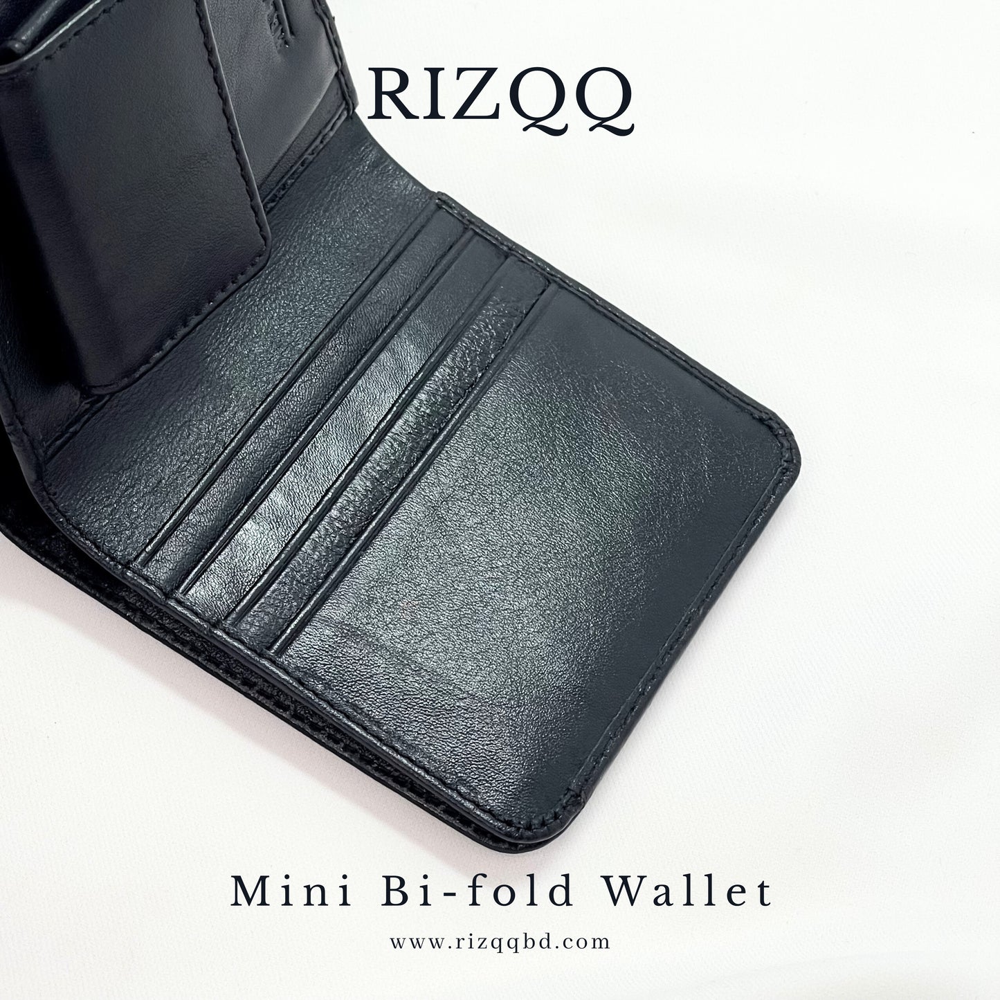 Mini Bifold Wallet (Black)
