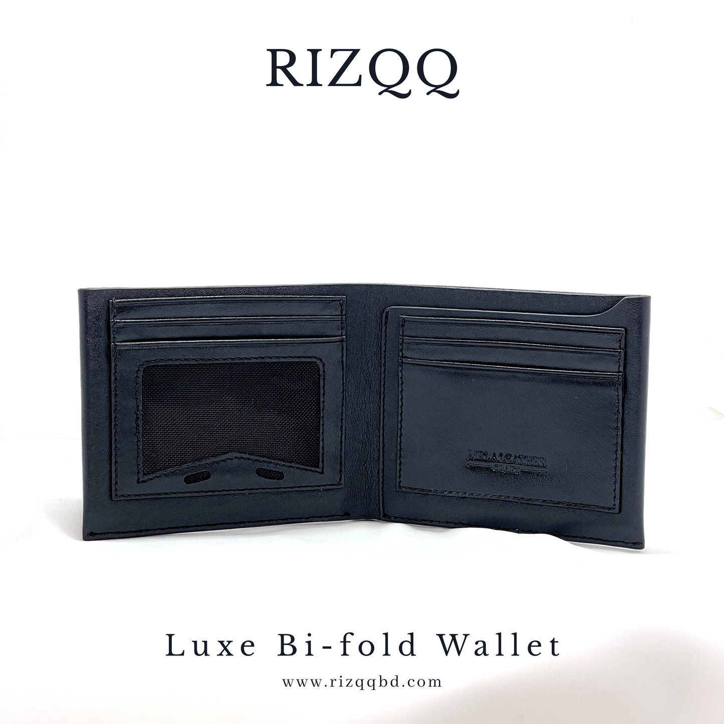 Luxe Bifold Wallet (Black)