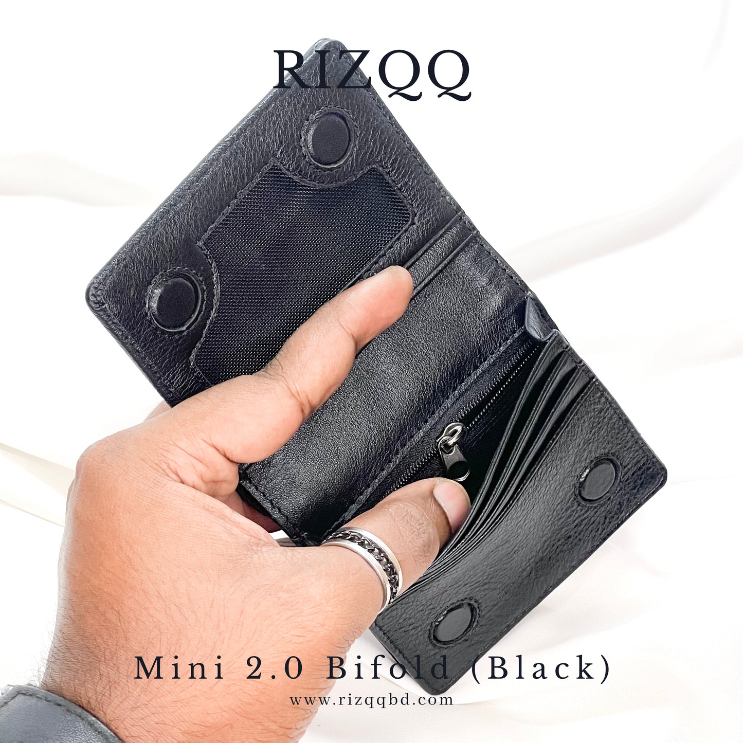 Mini 2.0 Bifold Wallet (Black)