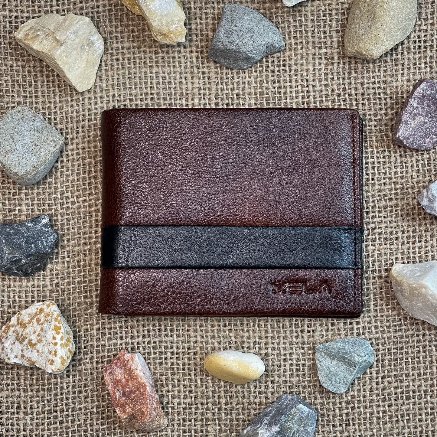 RizAura Bifold Wallet (Brown)