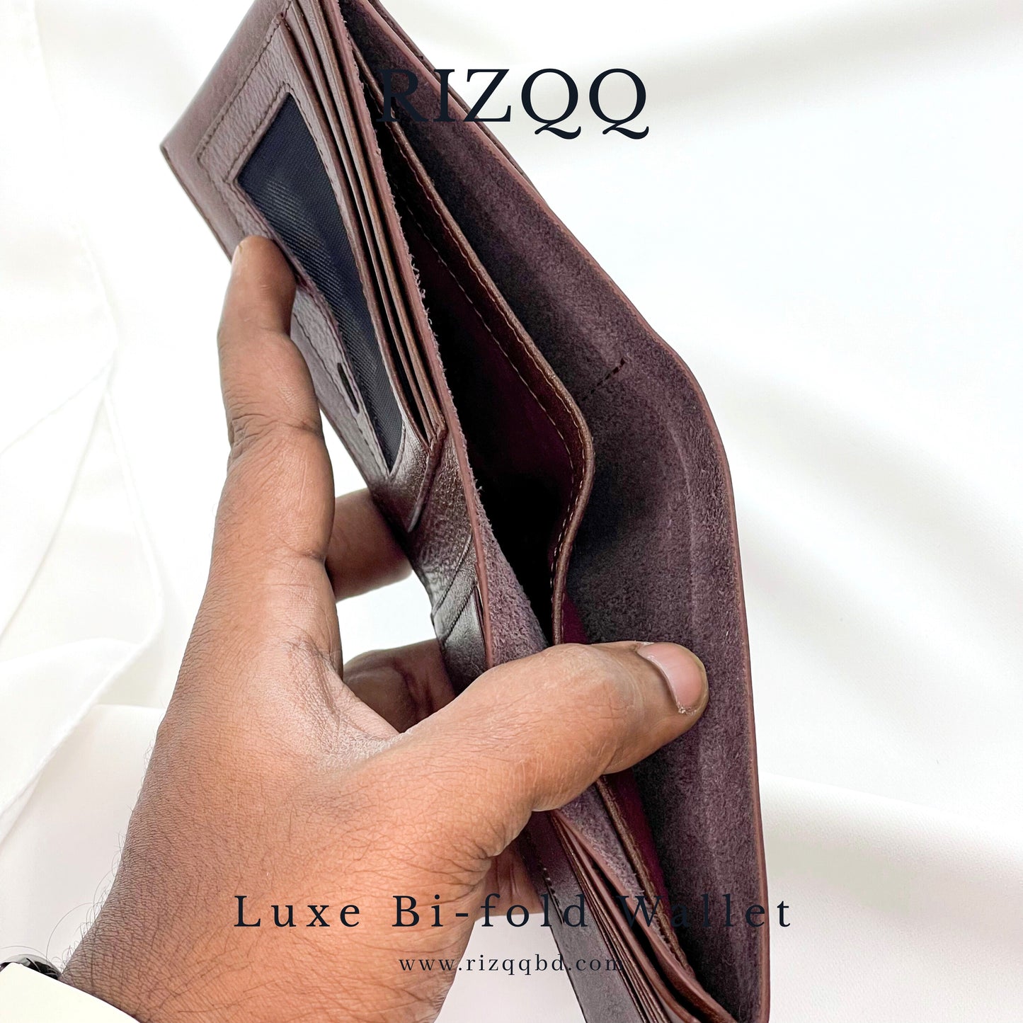 Luxe Bifold Wallet (Brown)