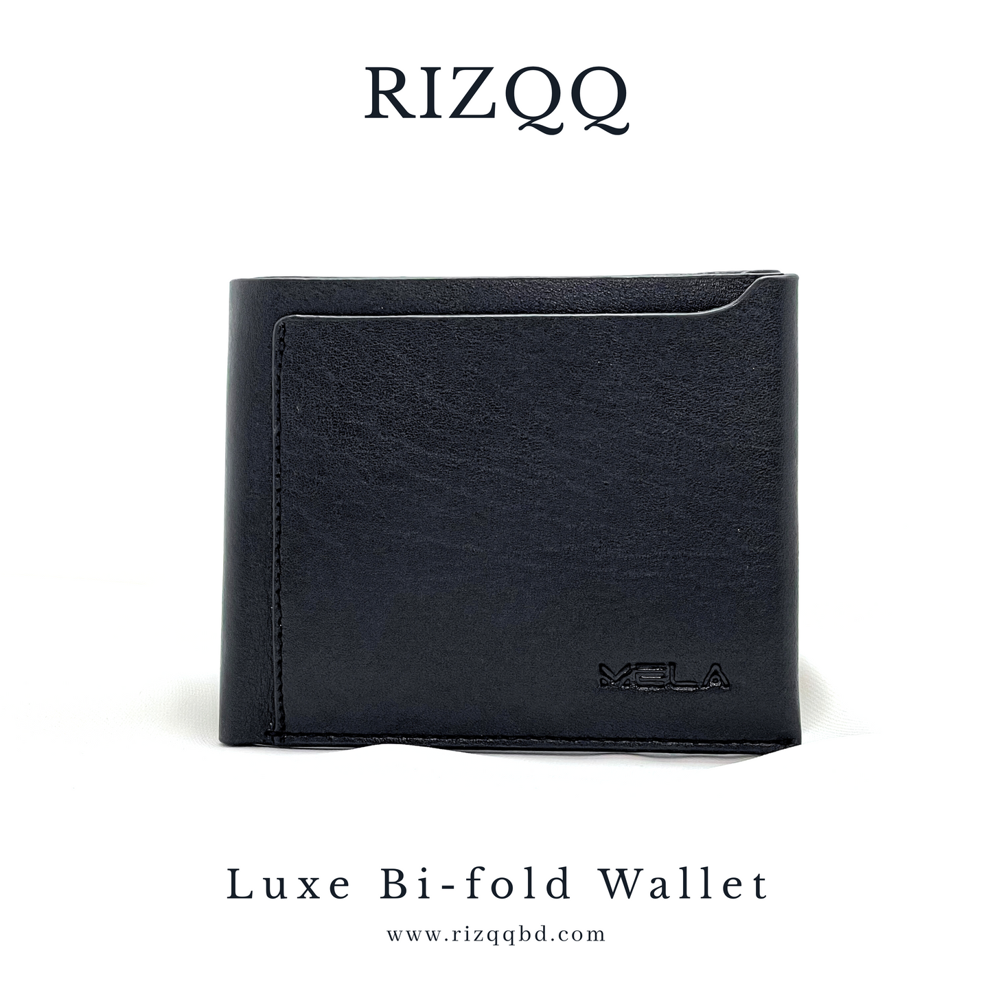 Luxe Bifold Wallet (Black)
