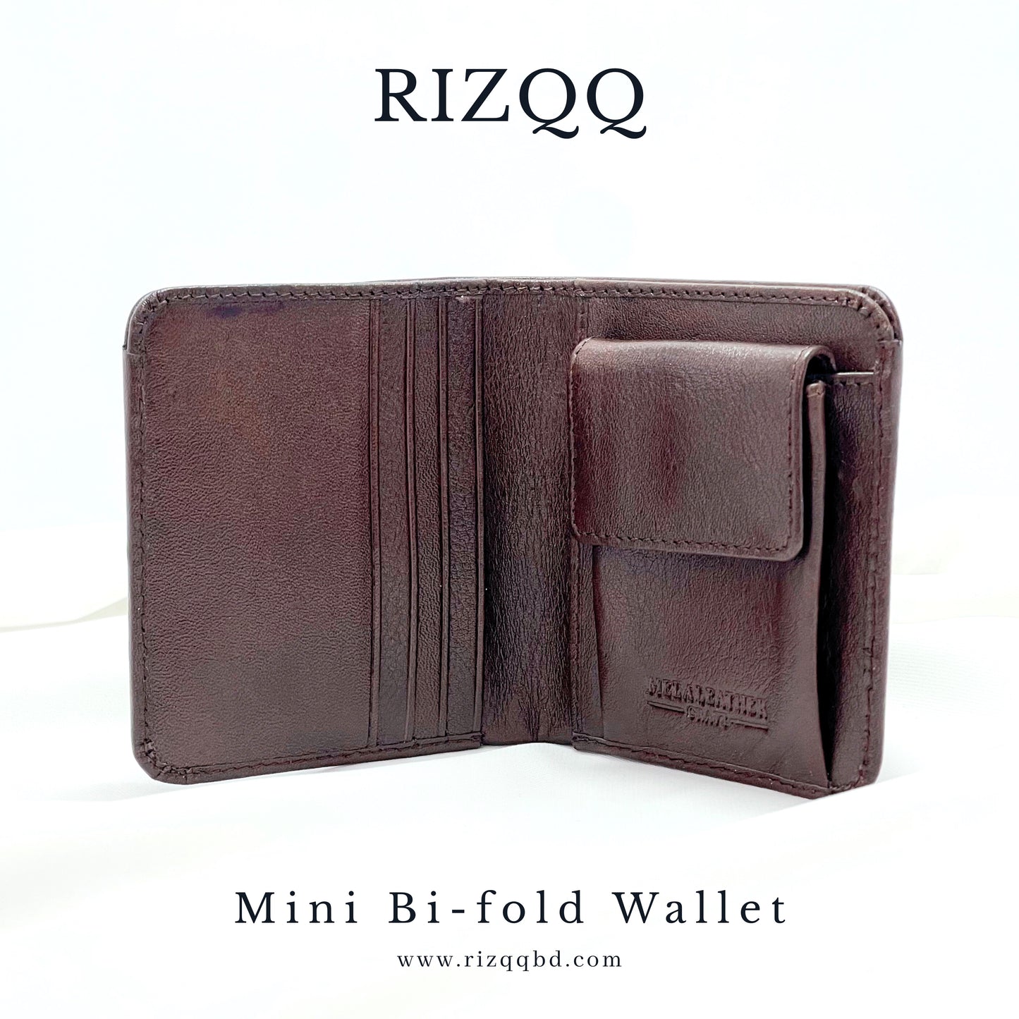 Mini Bifold Wallet (Brown)