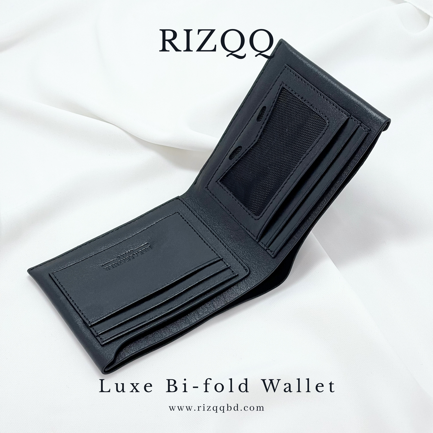 Luxe Bifold Wallet (Black)