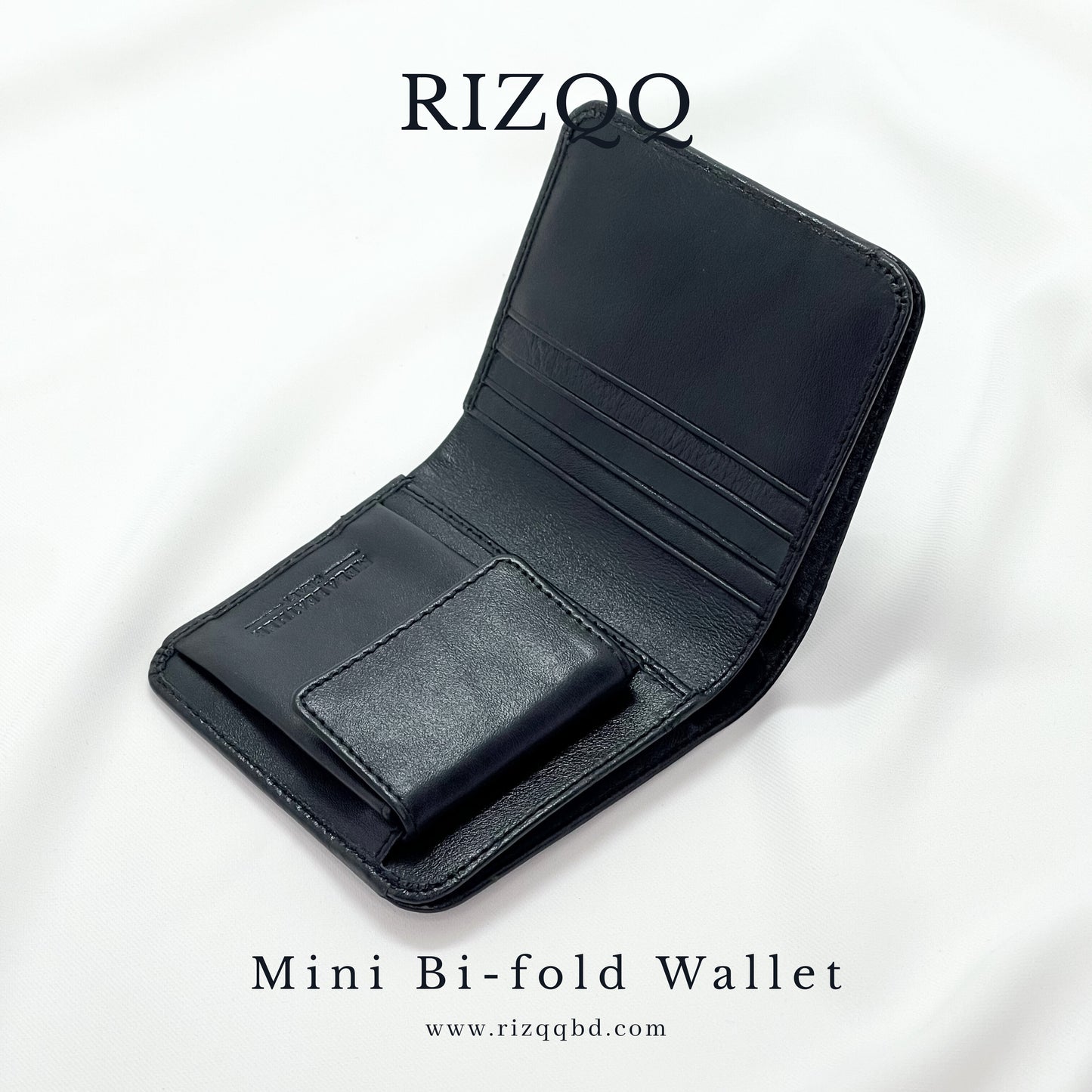 Mini Bifold Wallet (Black)
