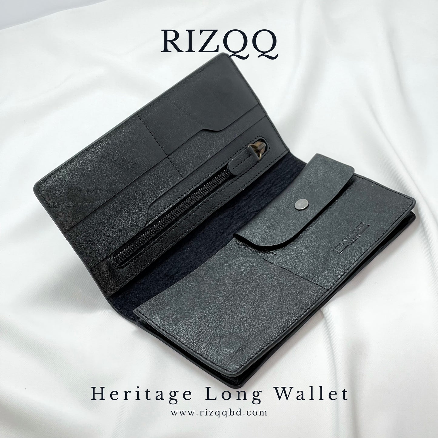 Heritage Long Wallet (Black)
