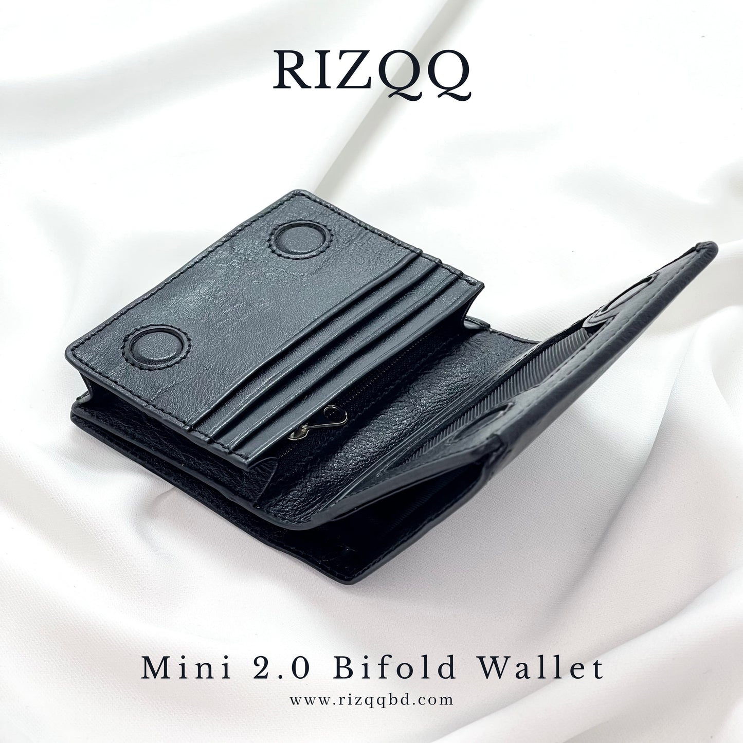 Mini 2.0 Bifold Wallet (Black)