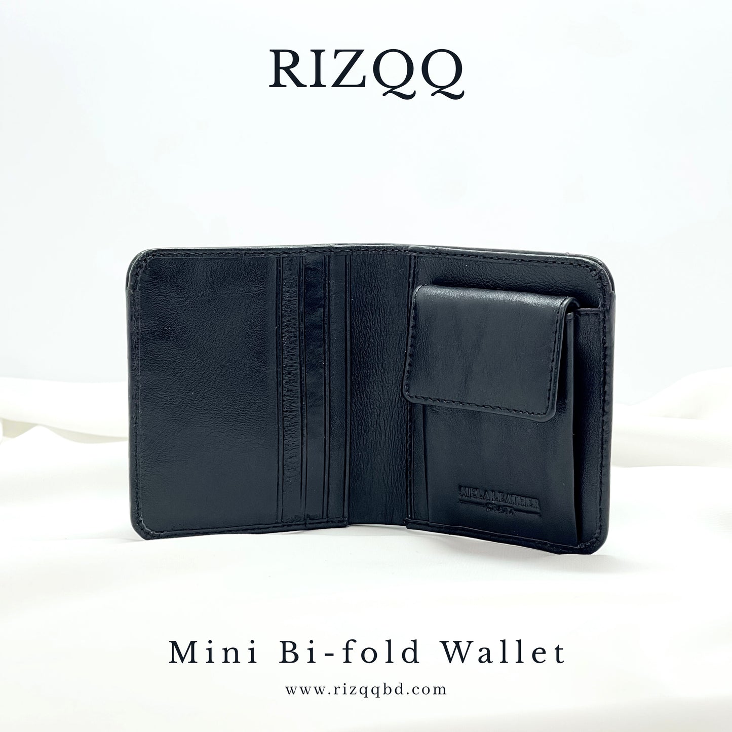 Mini Bifold Wallet (Black)
