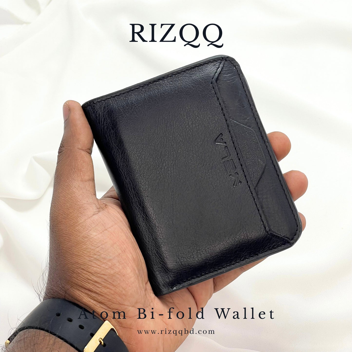 Atom Bi-fold Wallet (Black)
