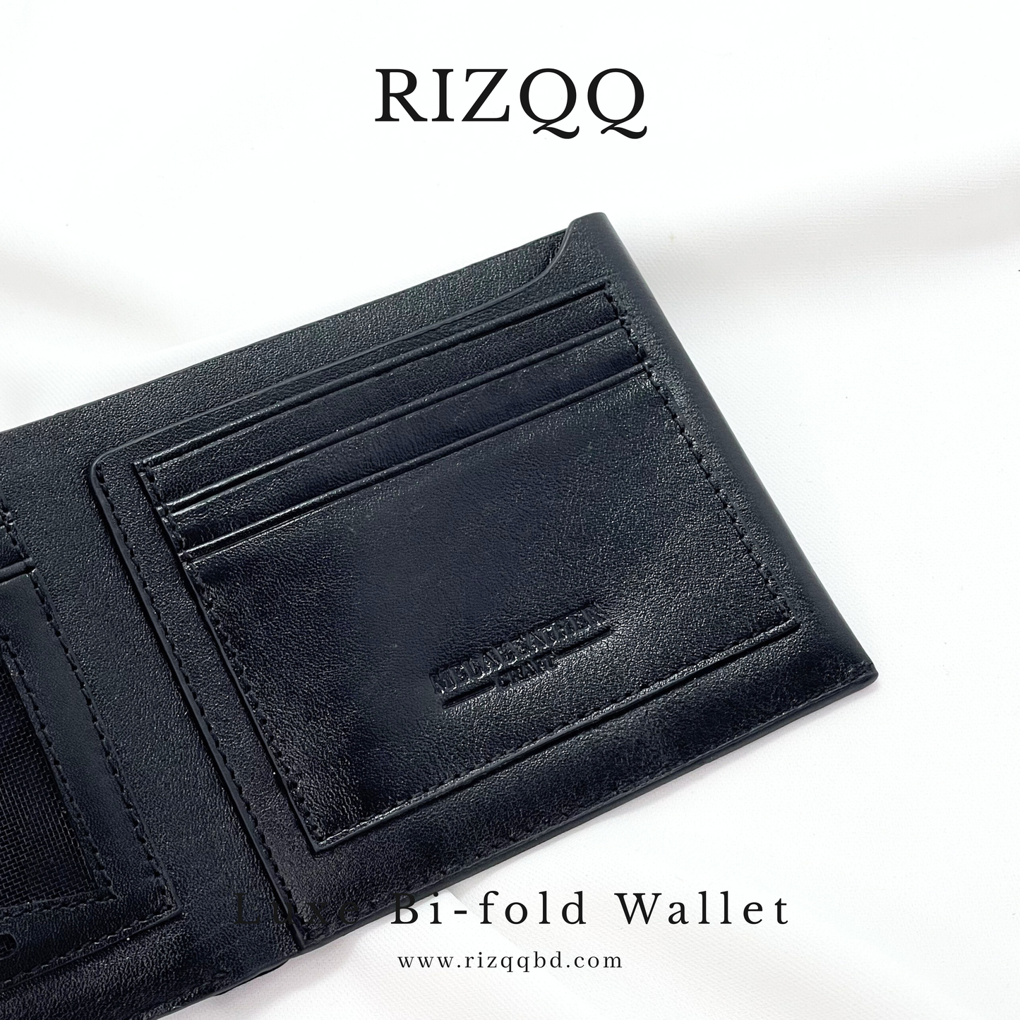 Luxe Bifold Wallet (Black)
