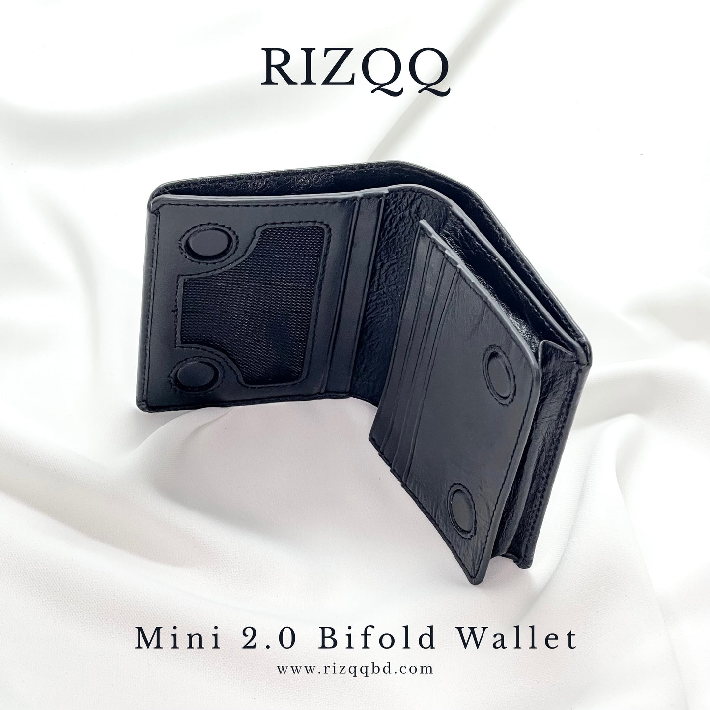 Mini 2.0 Bifold Wallet (Black)