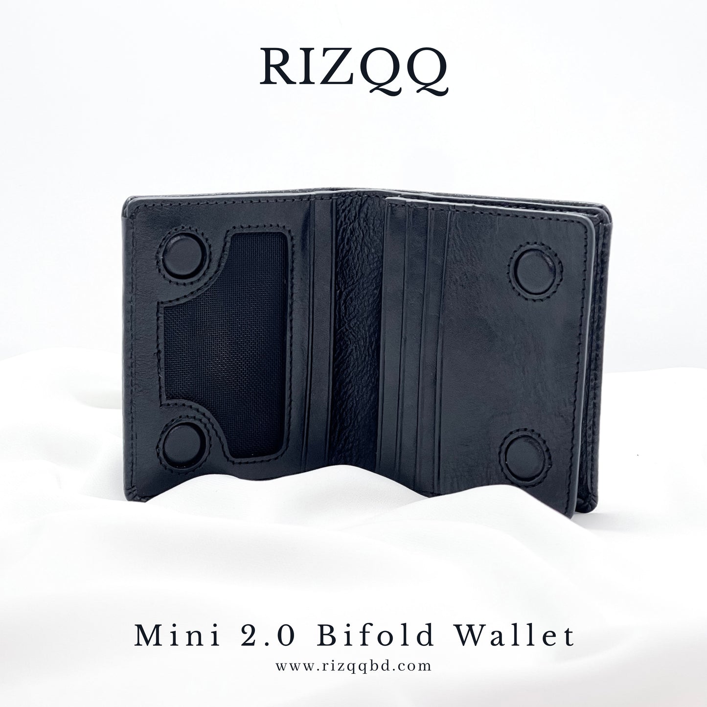 Mini 2.0 Bifold Wallet (Black)
