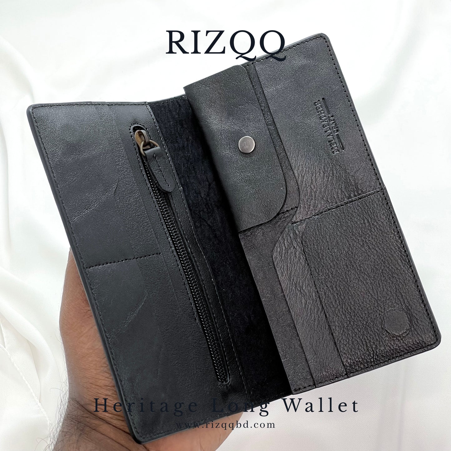 Heritage Long Wallet (Black)